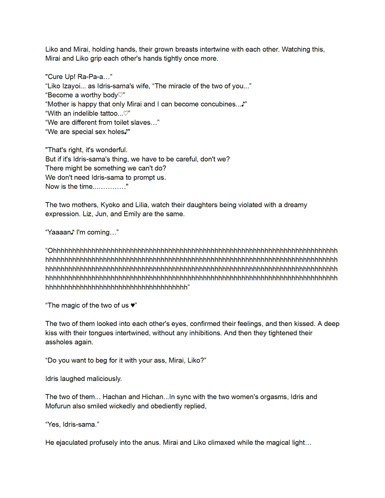 [Aheazif (Sanatuki)] Ima Goshujin-sama Daisuki no Dosukebe Ero Mahou Tsukai tte Iimashita!? | Did You Just Say "A Super Perverted Erotic Magician Who's Totally in Love with Her Master"?! (Mahou Tsukai Precure!) [English] [Digital] Bildnummer 75