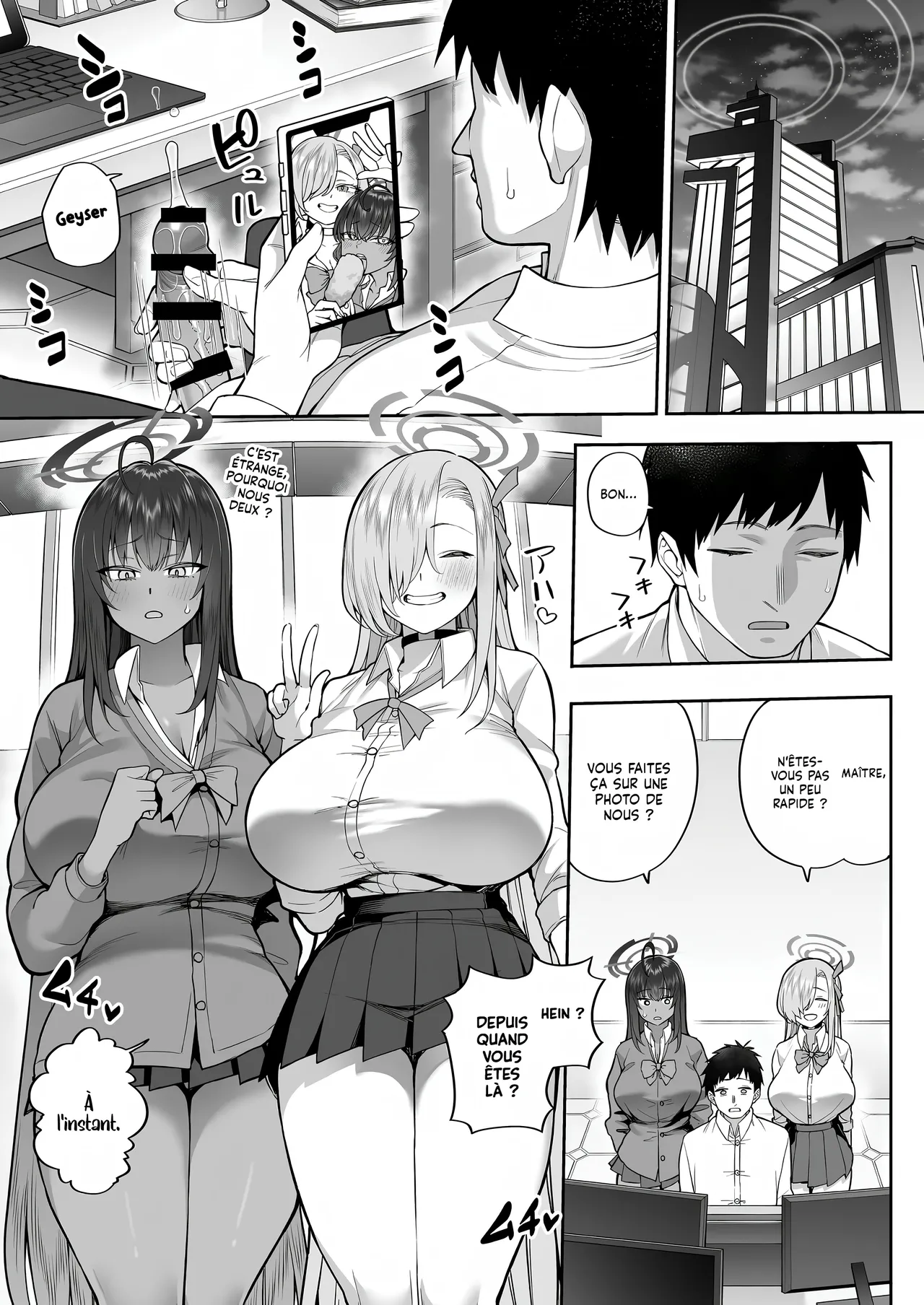 [Marshmallow Balloon (Kayumidome)] Yowami to Musuko o Nigirareta | Ma Faiblesse et mon Pénis ont été pris au Piège ! (Blue Archive) [French] [Lopxi] [Digital] 图片编号 3