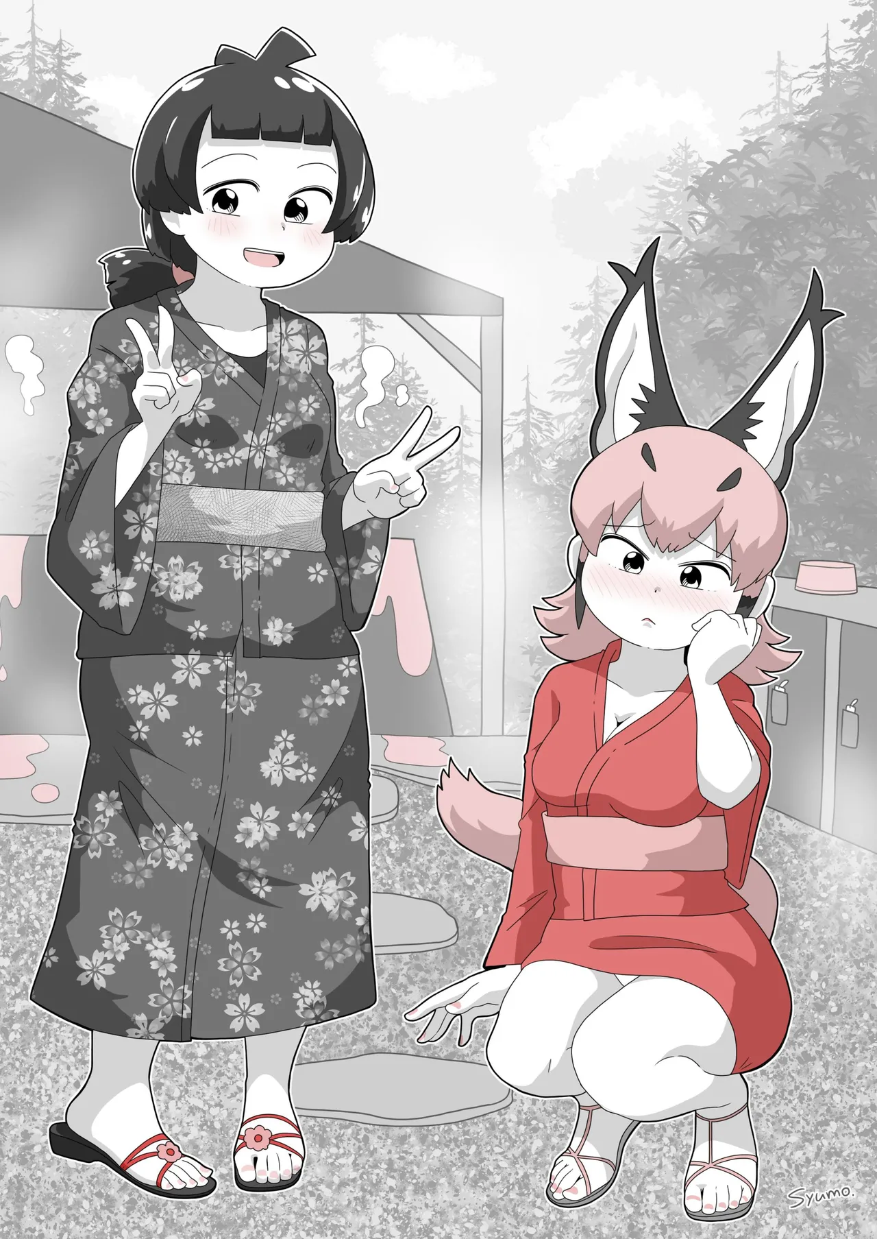 [Usagigoya (Various)] KemoFri Onsen goudou ~Yokujou de yokujou wa dame nano ne!~ (Kemono Friends) [Digital] 이미지 번호 4