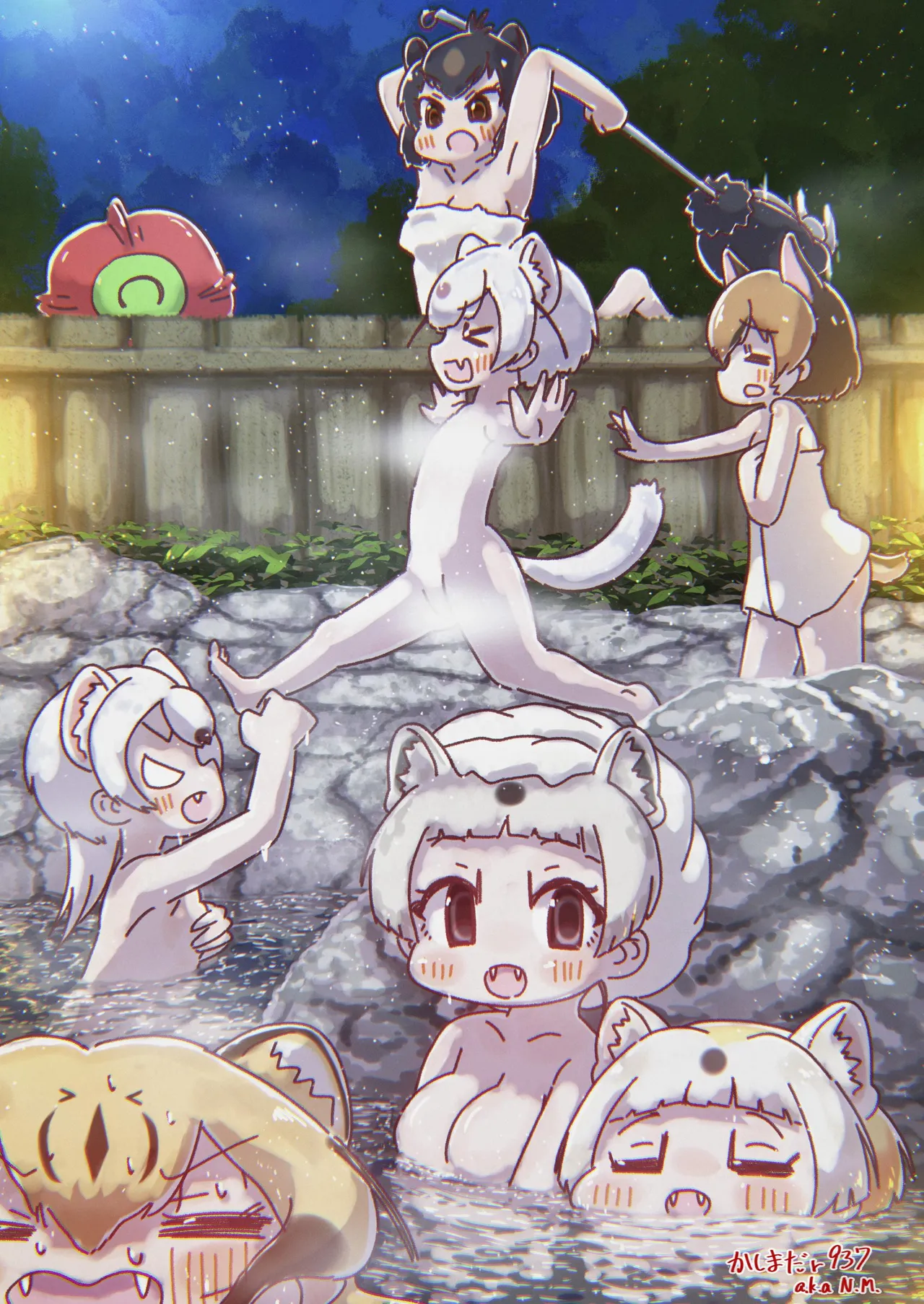 [Usagigoya (Various)] KemoFri Onsen goudou ~Yokujou de yokujou wa dame nano ne!~ (Kemono Friends) [Digital] 이미지 번호 9