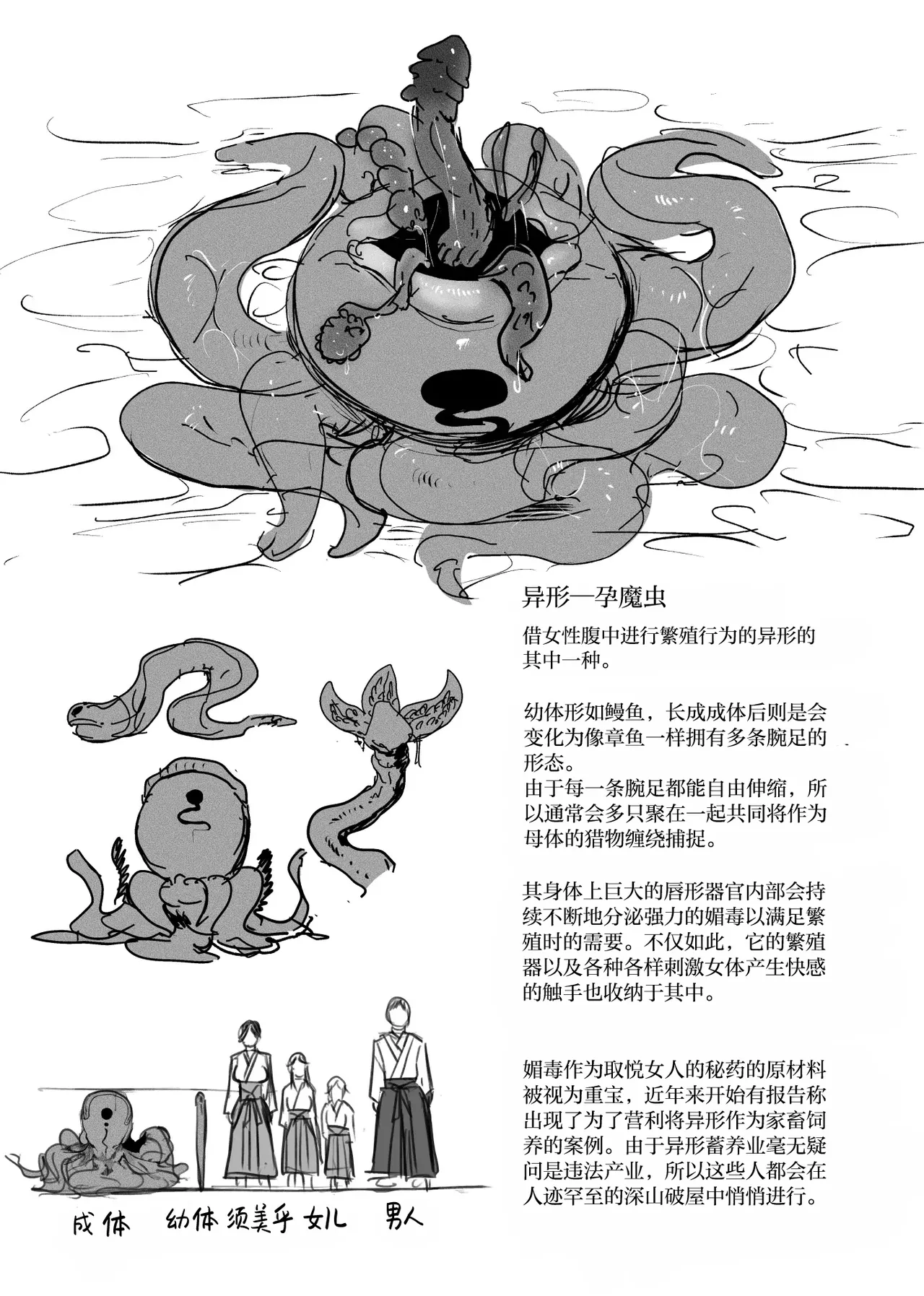 [Isocurve (Allegro)] Tsuiroku Igyou koubi Kairaku Jigoku | 补录・异形交尾快乐地狱 [Chinese] [白杨汉化组] [Digital] image number 41