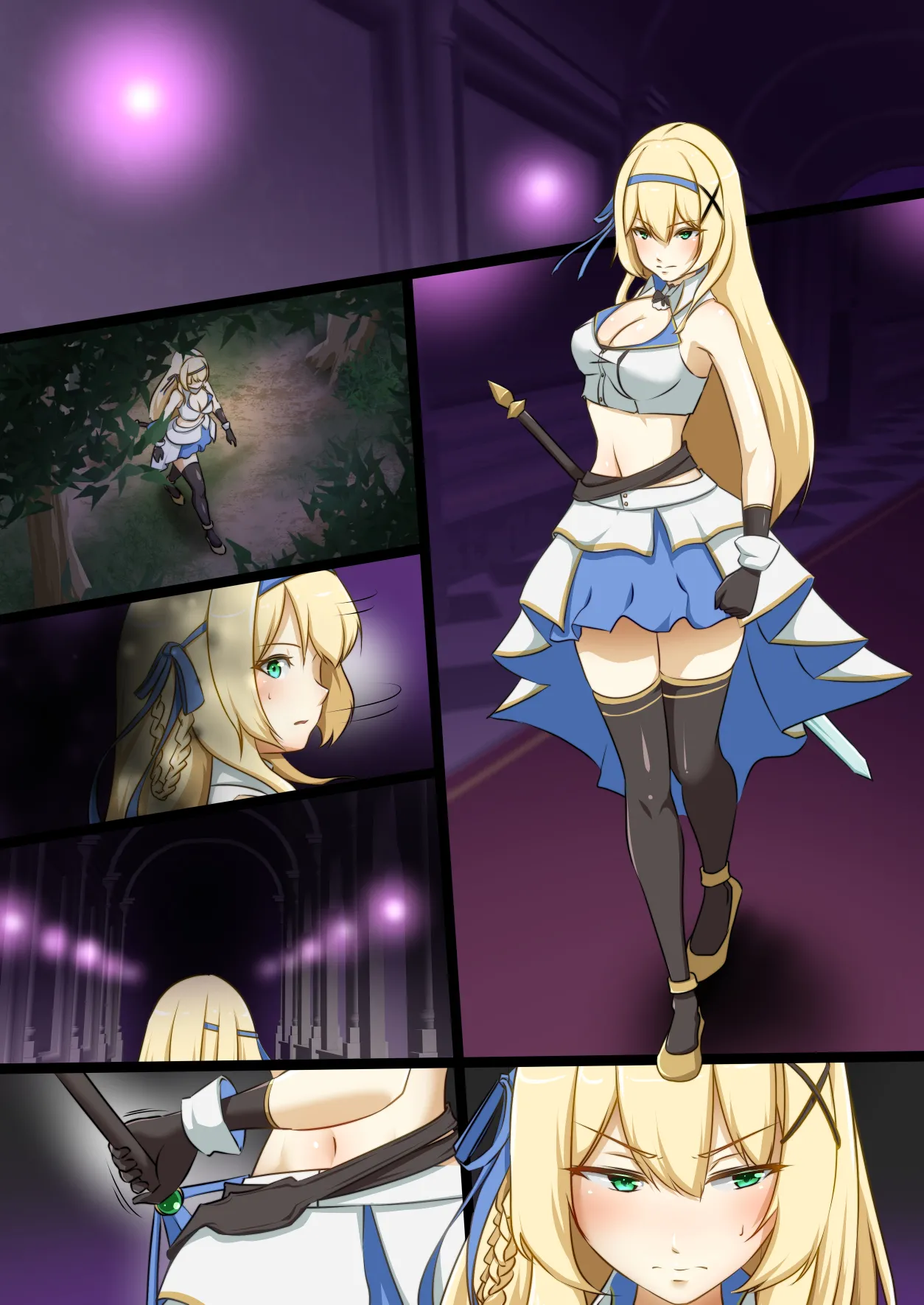 [Seika Kairaku Shoten (Erutoria, Dew, Kamekame)] Himekishi ga Ecchi na Teki to Tatakatte Haiboku suru Hanashi | The Knight-Princess Is Defeated By An Erotic Foe [ENG] Bildnummer 36