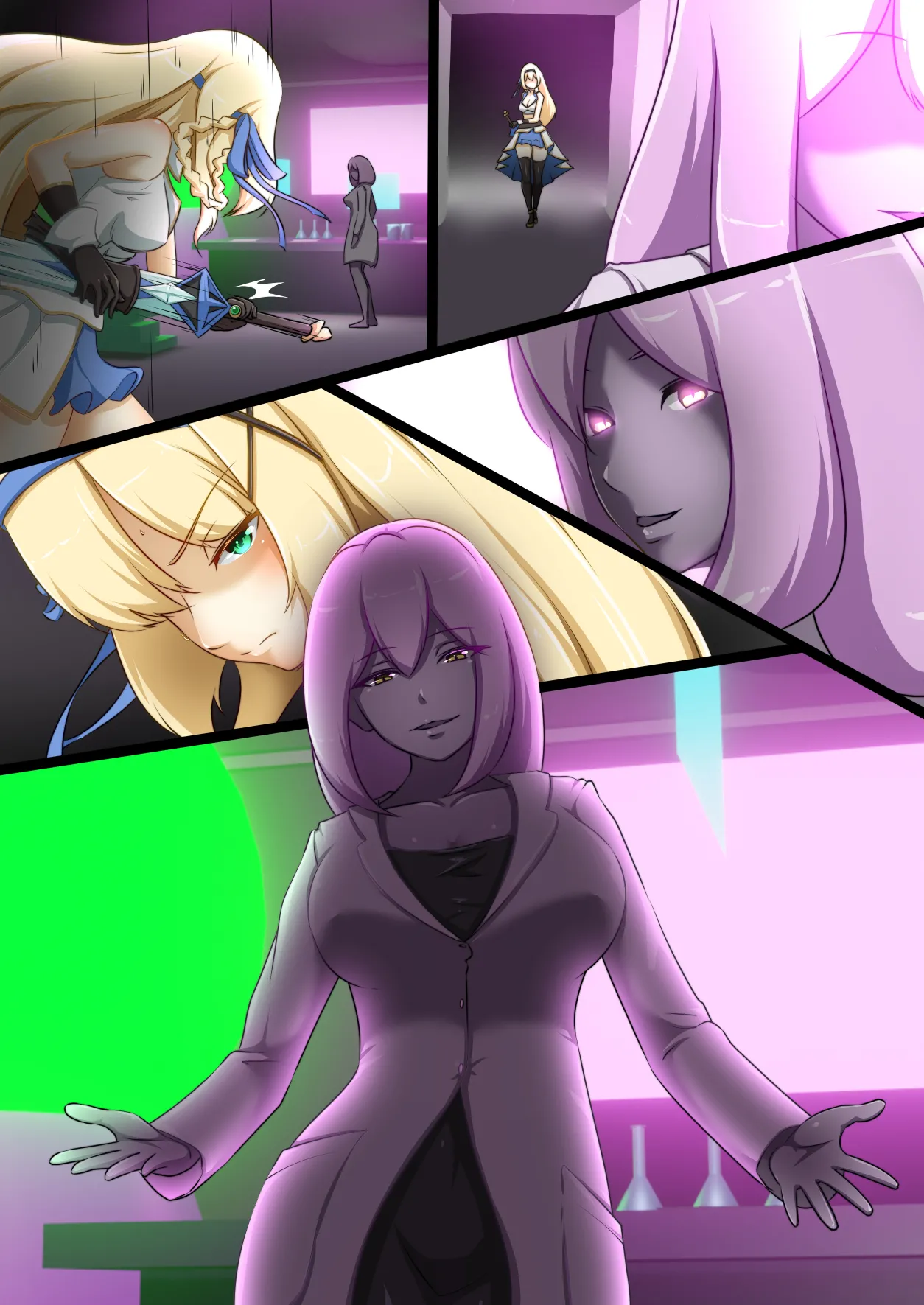 [Seika Kairaku Shoten (Erutoria, Dew, Kamekame)] Himekishi ga Ecchi na Teki to Tatakatte Haiboku suru Hanashi | The Knight-Princess Is Defeated By An Erotic Foe [ENG] Bildnummer 37