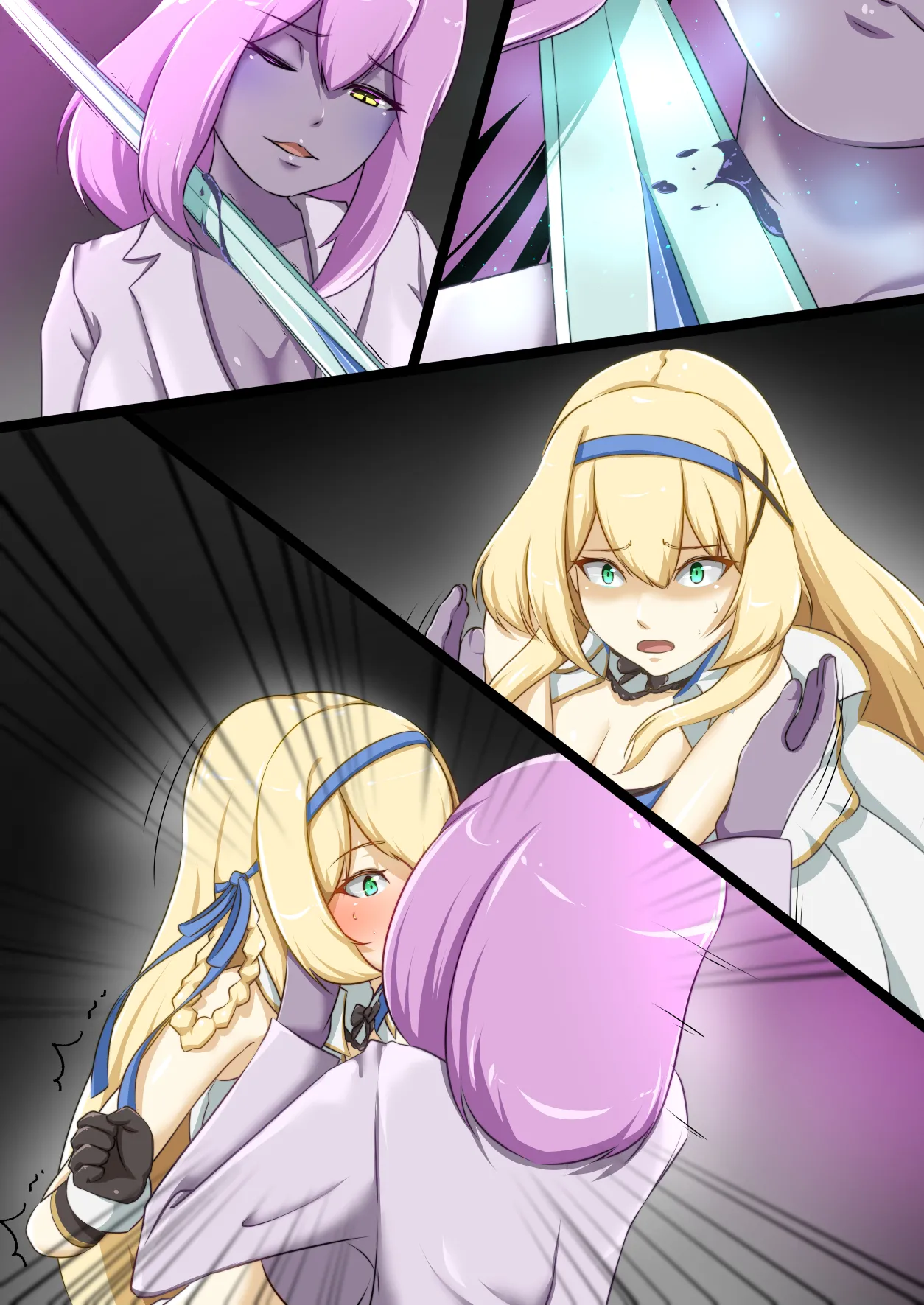 [Seika Kairaku Shoten (Erutoria, Dew, Kamekame)] Himekishi ga Ecchi na Teki to Tatakatte Haiboku suru Hanashi | The Knight-Princess Is Defeated By An Erotic Foe [ENG] Bildnummer 40