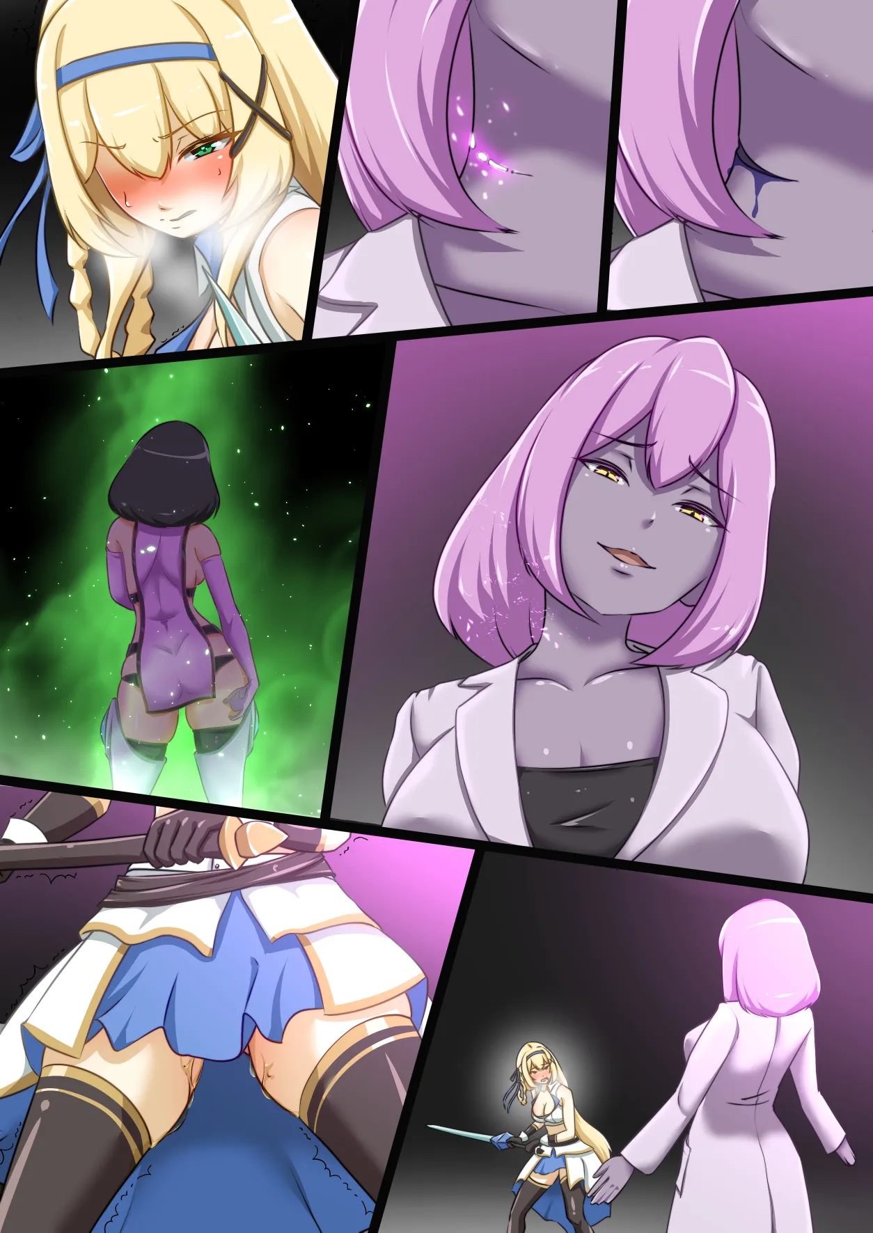 [Seika Kairaku Shoten (Erutoria, Dew, Kamekame)] Himekishi ga Ecchi na Teki to Tatakatte Haiboku suru Hanashi | The Knight-Princess Is Defeated By An Erotic Foe [ENG] Bildnummer 42