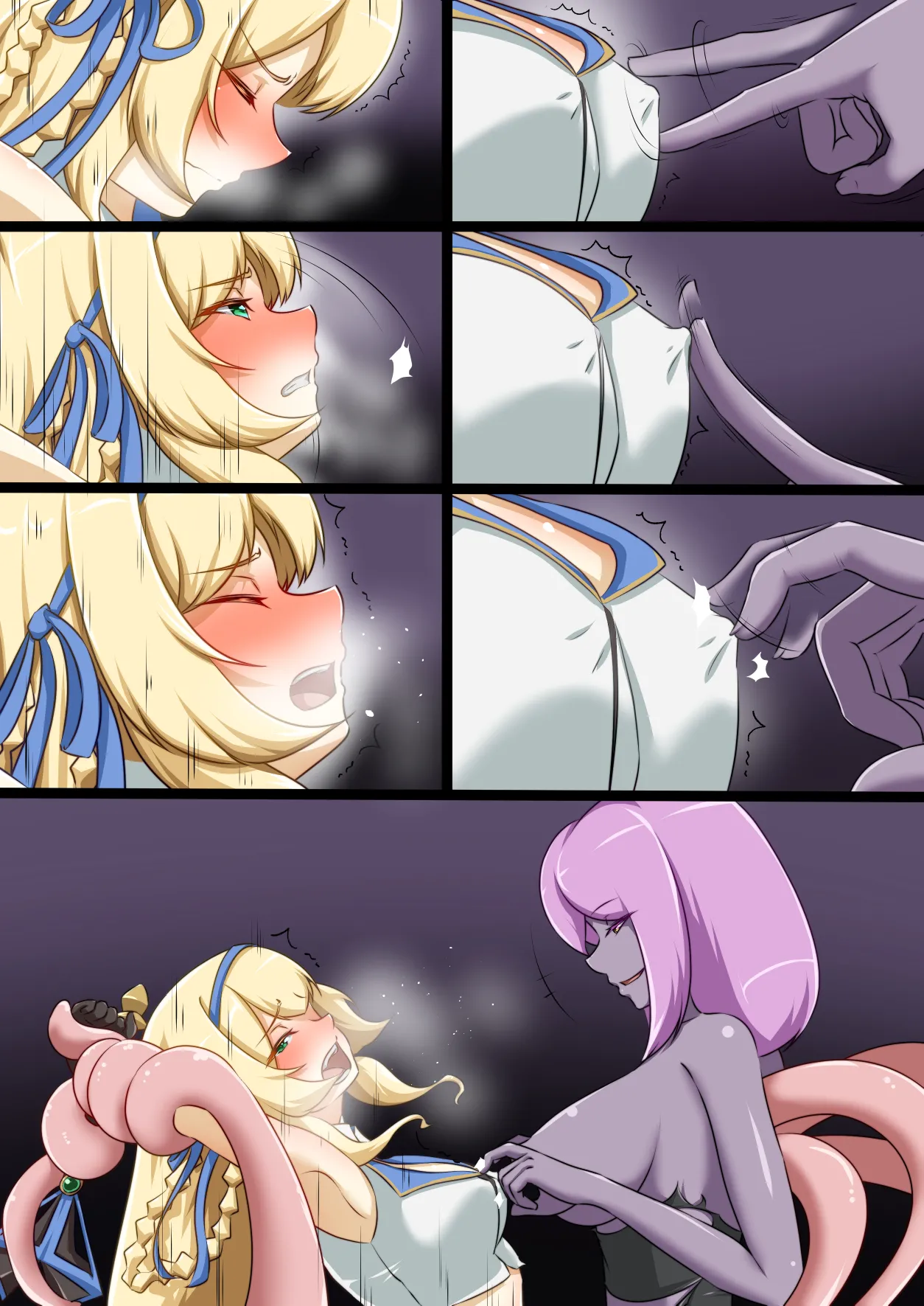 [Seika Kairaku Shoten (Erutoria, Dew, Kamekame)] Himekishi ga Ecchi na Teki to Tatakatte Haiboku suru Hanashi | The Knight-Princess Is Defeated By An Erotic Foe [ENG] Bildnummer 47