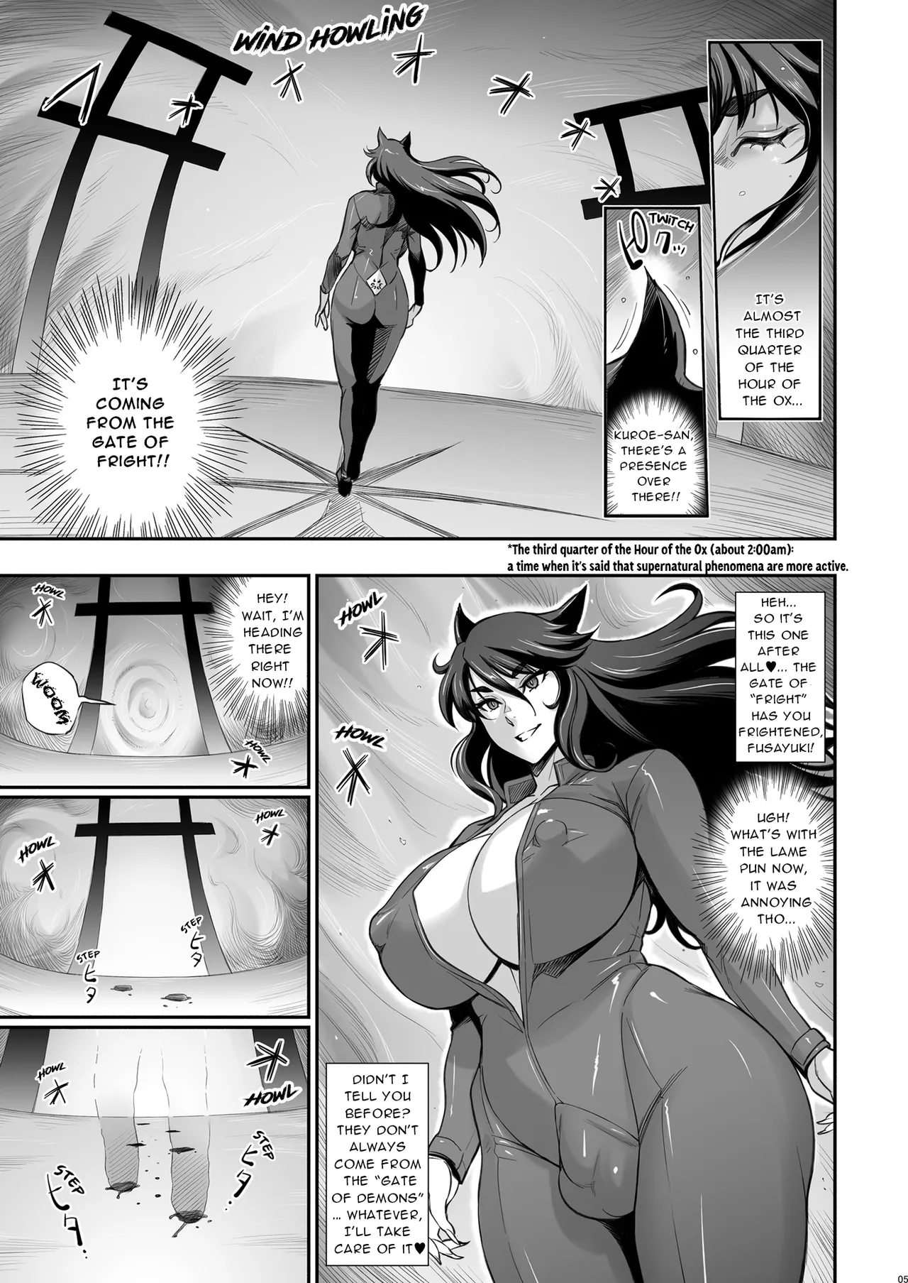 [Niku Ringo (Kakugari Kyoudai)] Nihon Tsuntsun Futanari Youko o Butabuta ni Shitsukechau Ohanashi [English] [Digital] image number 5