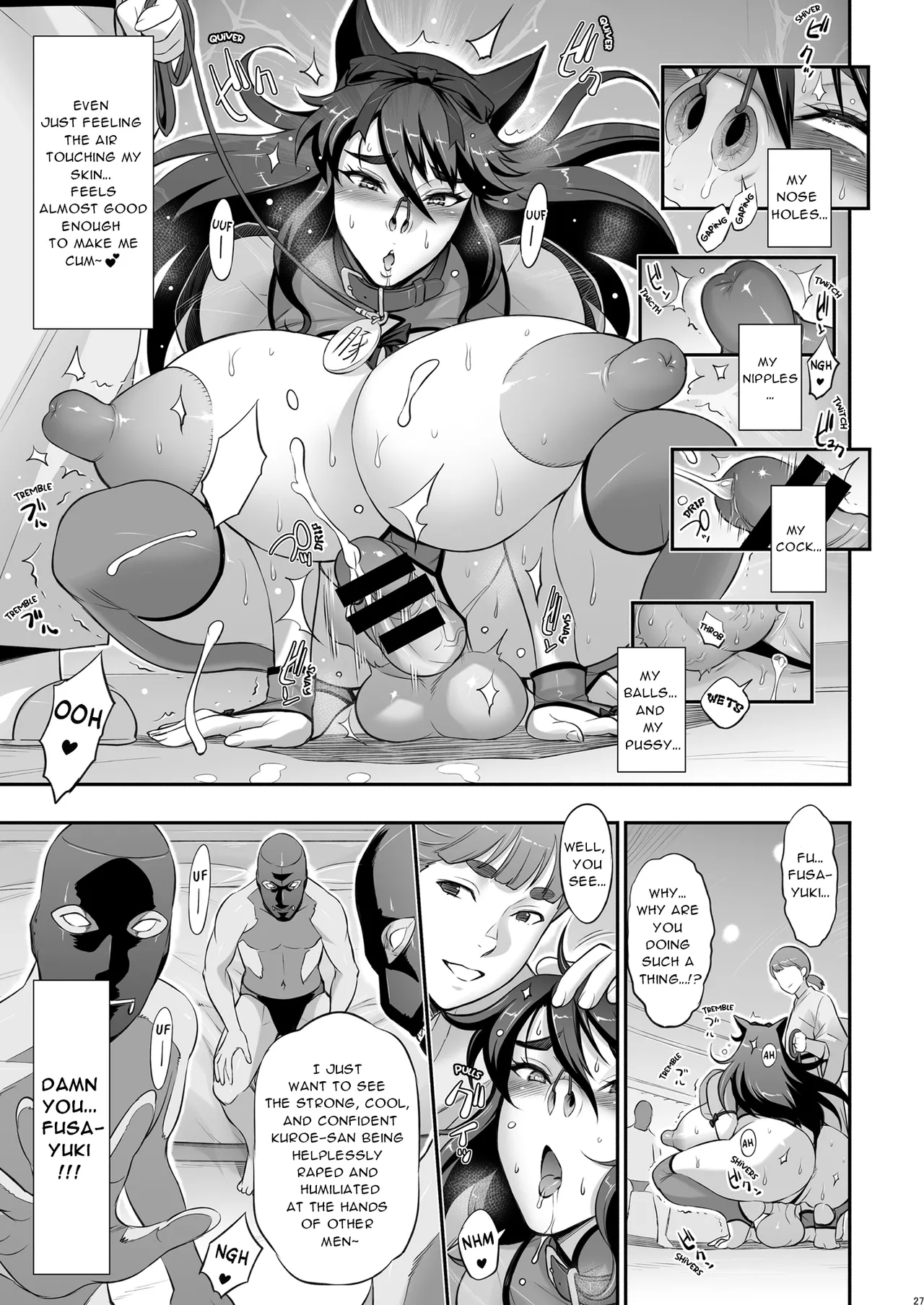[Niku Ringo (Kakugari Kyoudai)] Nihon Tsuntsun Futanari Youko o Butabuta ni Shitsukechau Ohanashi [English] [Digital] image number 27