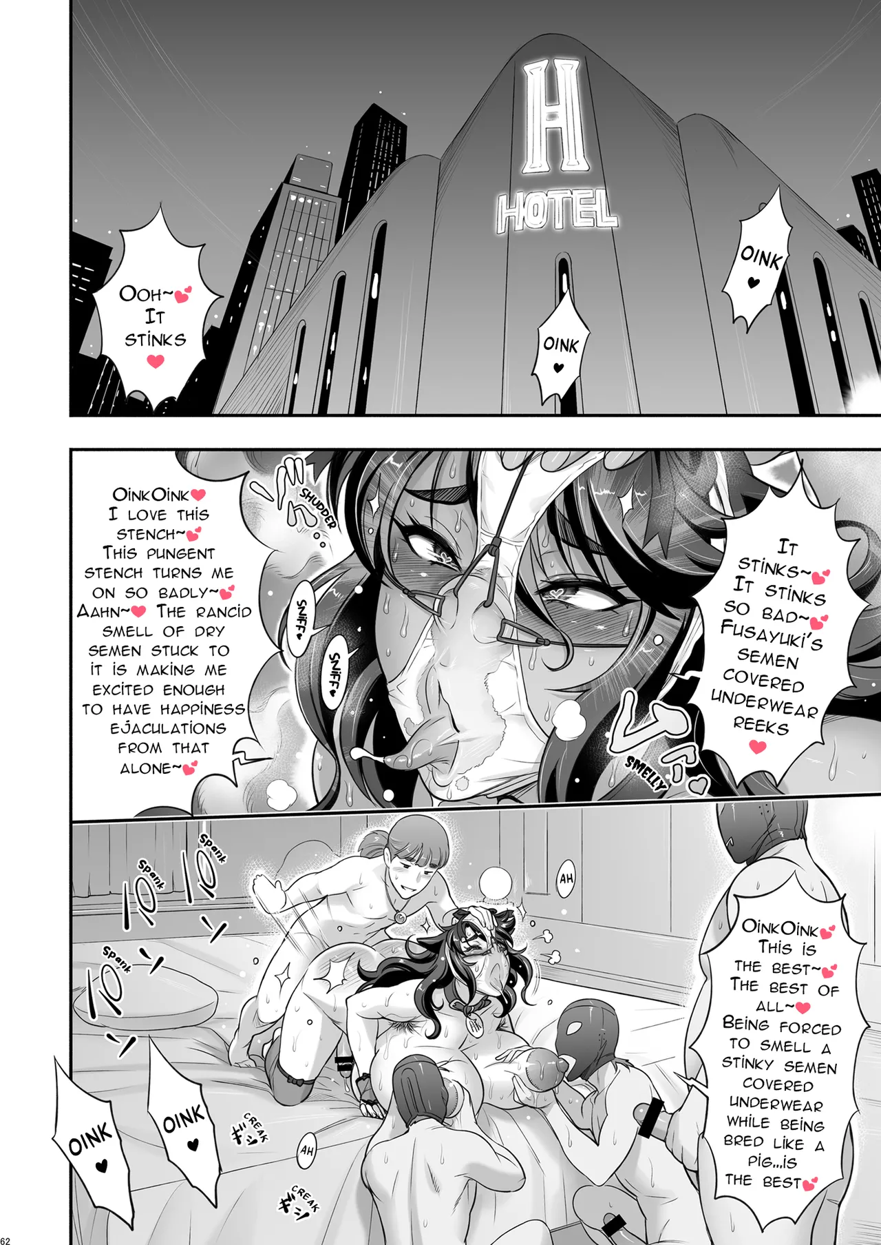 [Niku Ringo (Kakugari Kyoudai)] Nihon Tsuntsun Futanari Youko o Butabuta ni Shitsukechau Ohanashi [English] [Digital] image number 61