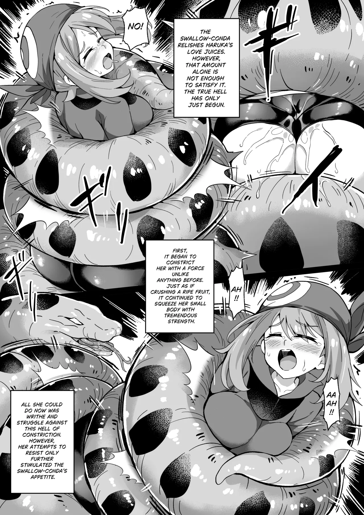 [Mist Night (Co_Ma)] Hell Of Swallowed Comic One-Shot Haruka Vs Swallowconda [English] 画像番号 3