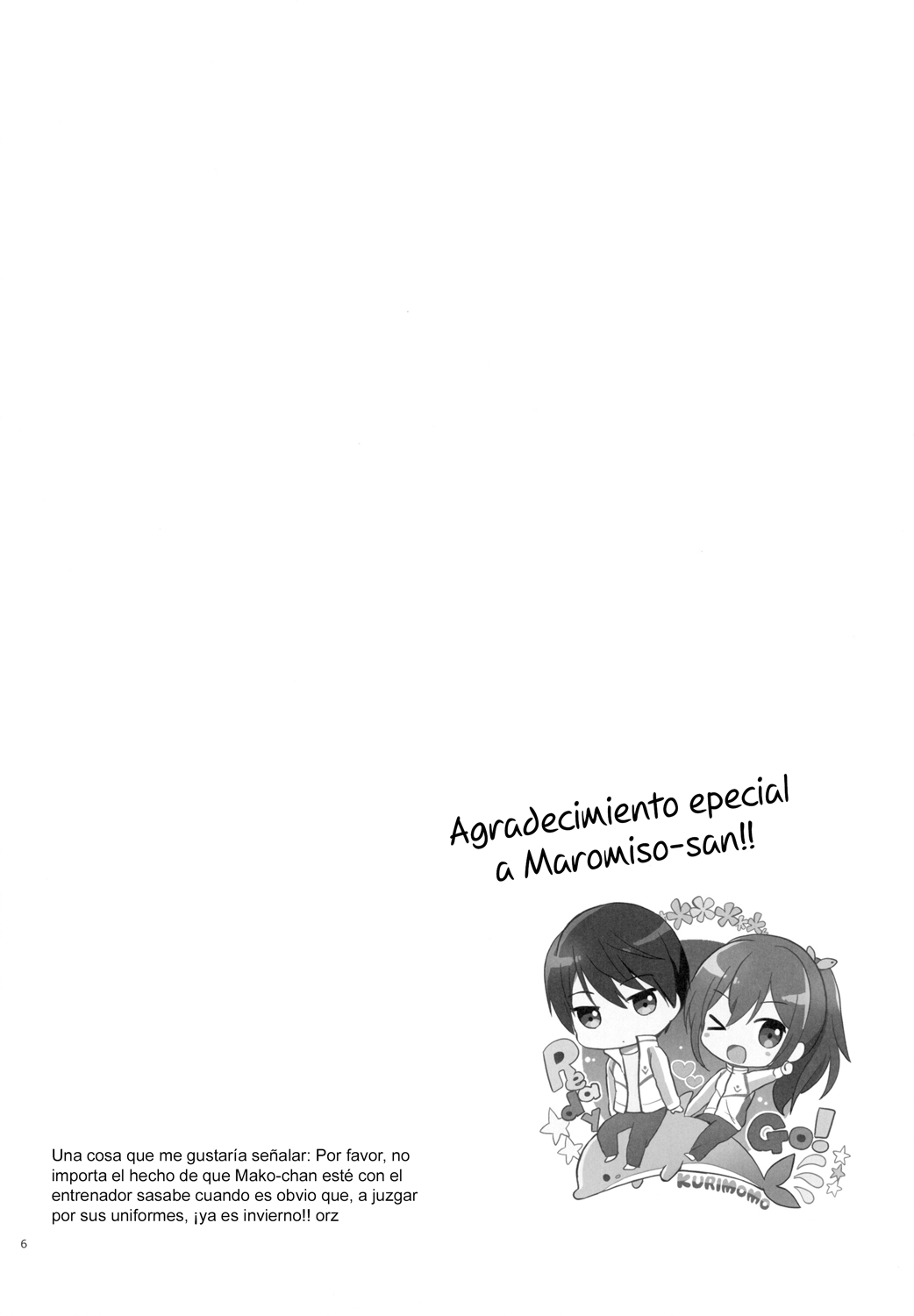 (C87) [Kurimomo (Tsukako)] READY STEADY GO 2 (Free!) [Spanish] image number 6
