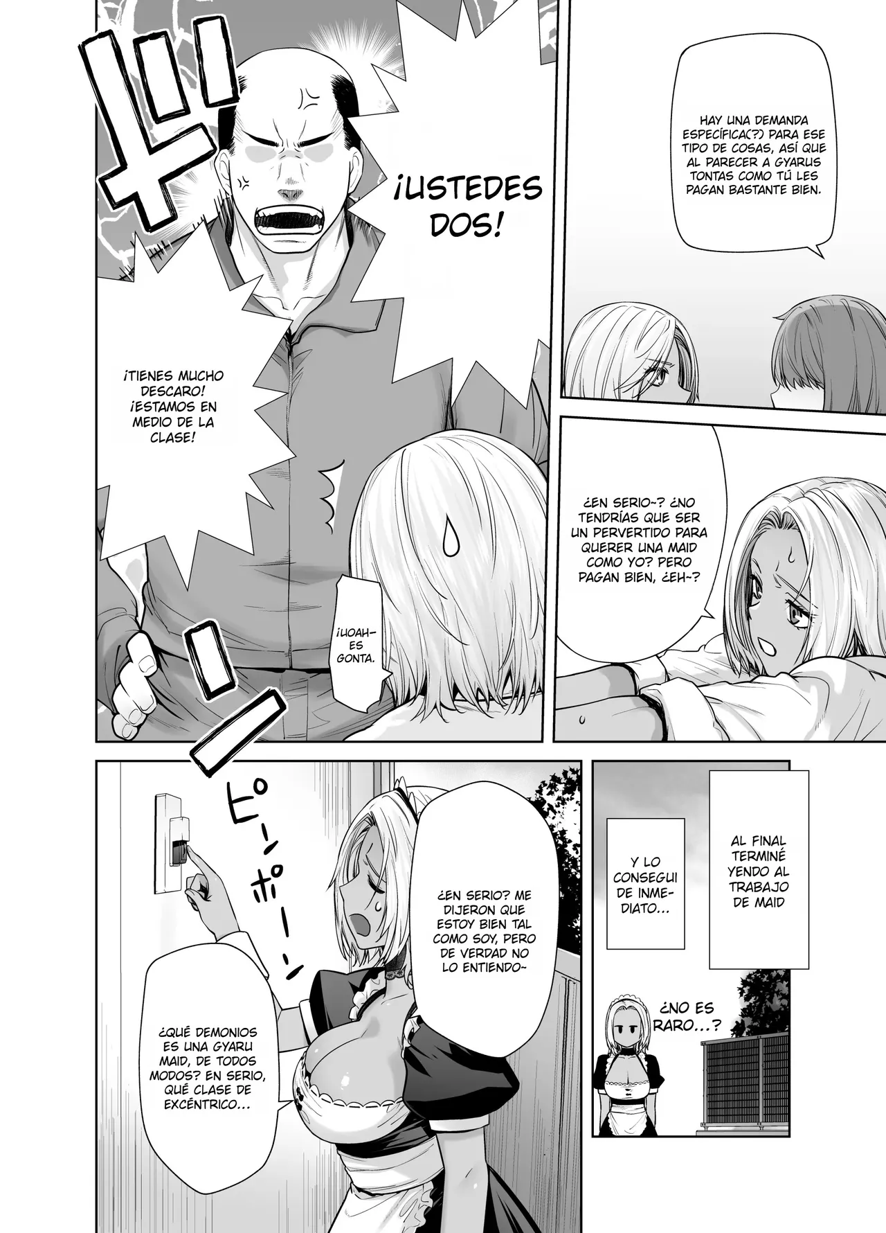 [Kouchaya (Ootsuka Kotora)] Tannin no Meido ni Nacchatta KURO GAL｜La GYARU MORENA que se Convirtió en la Maid del Profesor {Spanish} {EbisuTraslade - Winder} {Digital} numero di immagine  6