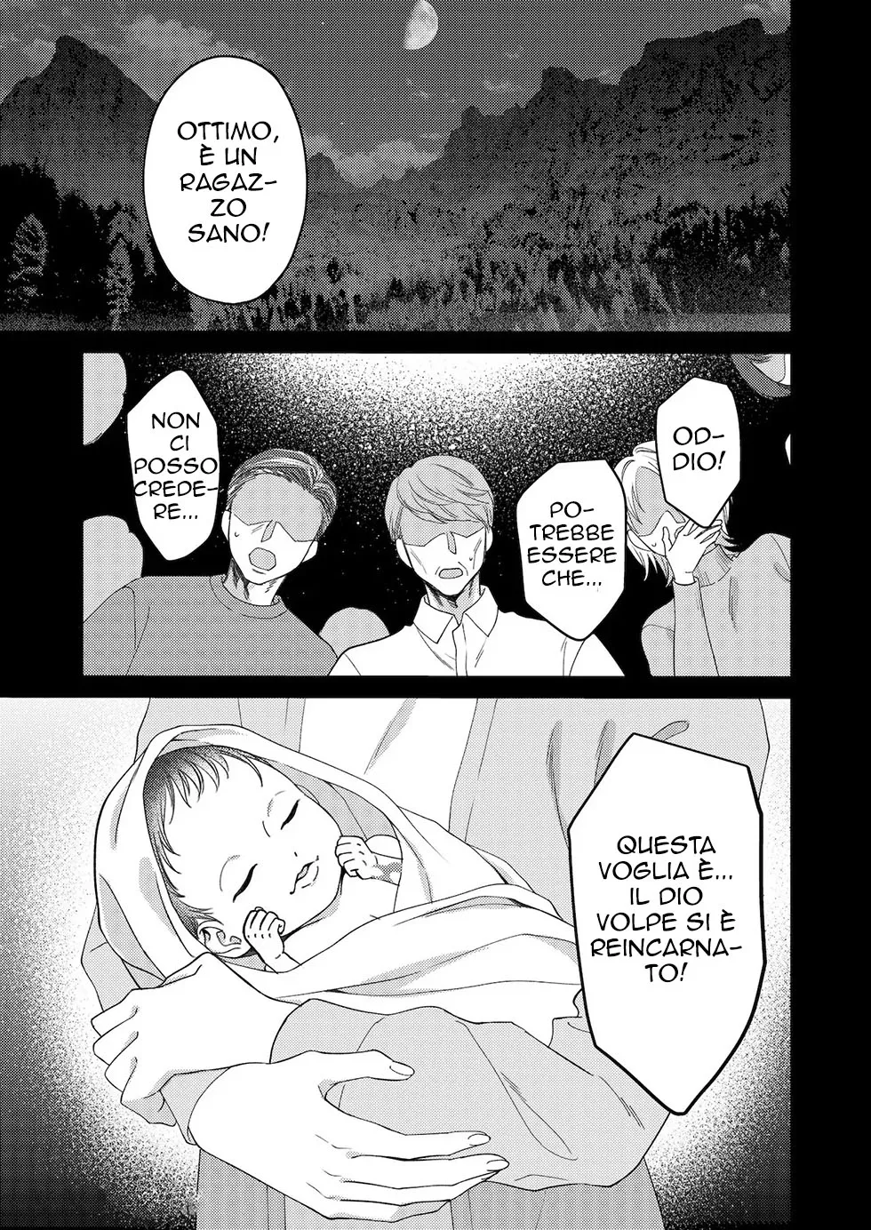 [Kaiten Sengyo (Murasaki Yukari)] O Kitsune-sama no Kamigakushi ~Mura no Kami-sama Datta Osananajimi ni Sara Warete Midara Mon o Kizamareru~ | La Leggenda del Dio Volpe [Italian] imagen número 2