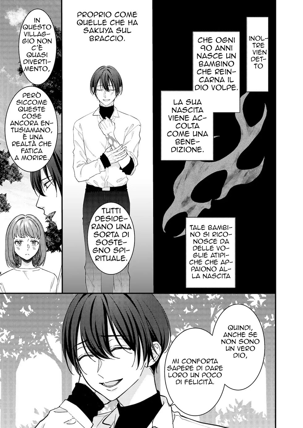 [Kaiten Sengyo (Murasaki Yukari)] O Kitsune-sama no Kamigakushi ~Mura no Kami-sama Datta Osananajimi ni Sara Warete Midara Mon o Kizamareru~ | La Leggenda del Dio Volpe [Italian] imagen número 10