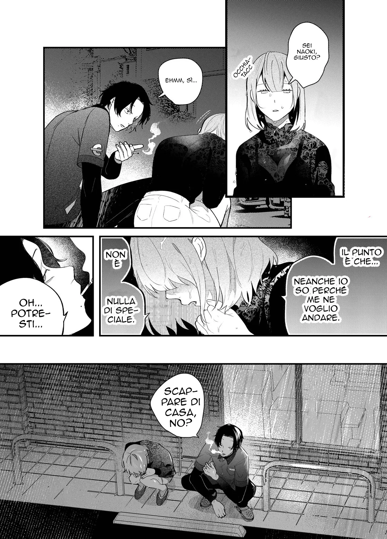 [THE Waidan (Gurida Soumu)] Kuso Mitai na Genjitsu kara Nigeta Saki wa Yarichin Kane Nashi Yakin Conveni Band Man deshita | Portami all' Inferno [Italian] image number 12