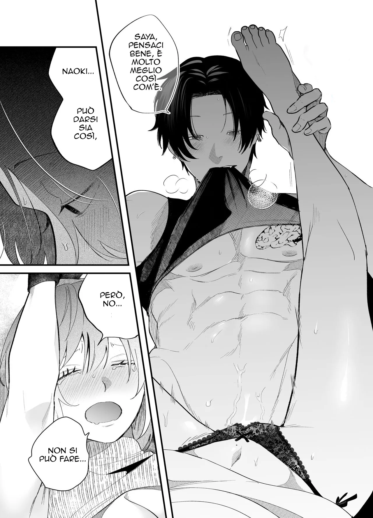 [THE Waidan (Gurida Soumu)] Kuso Mitai na Genjitsu kara Nigeta Saki wa Yarichin Kane Nashi Yakin Conveni Band Man deshita | Portami all' Inferno [Italian] image number 40