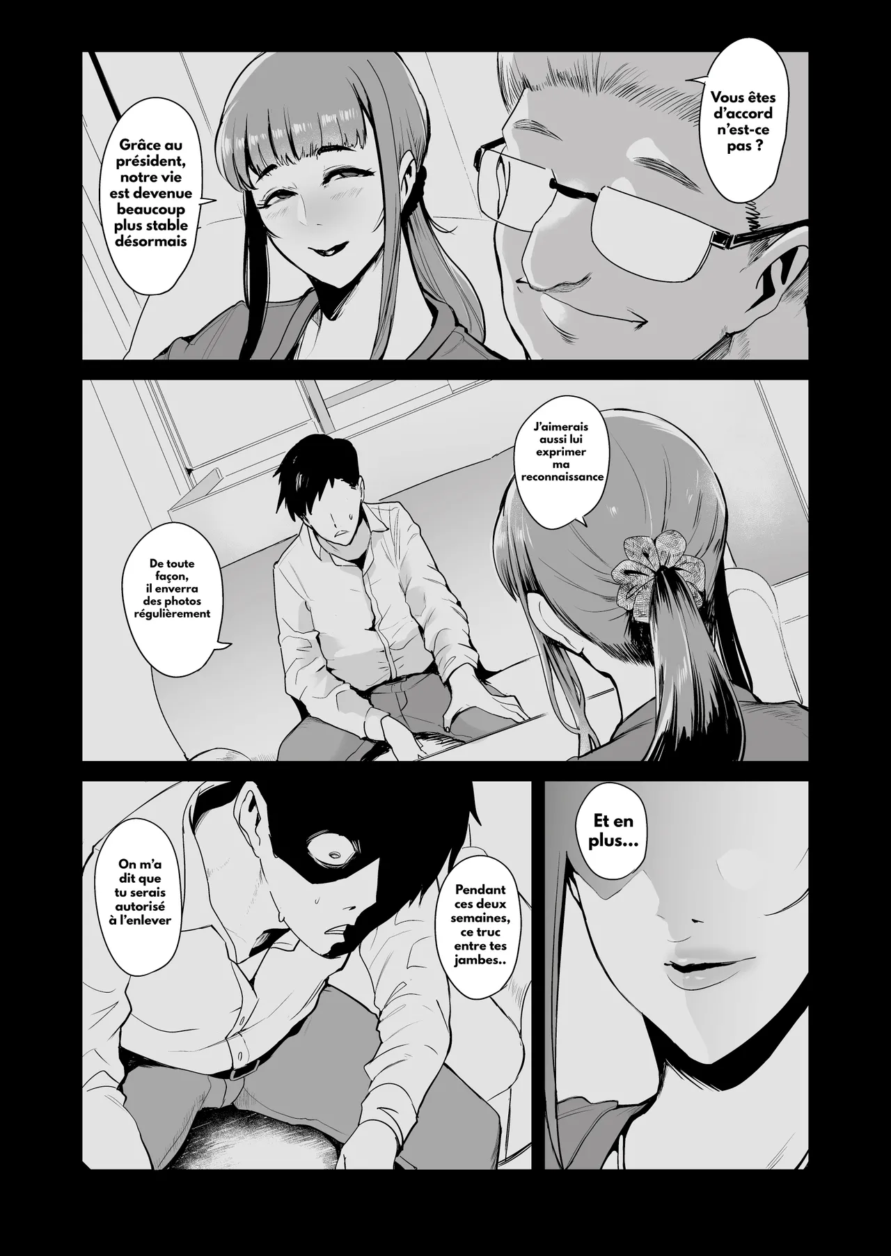 [Sound MILK (Otochichi)] Fella Mask Fujin Kanketsu Hen ~Otto no Mae de Midareru Mask Dorei Zuma-tachi~ [French] 4eme image