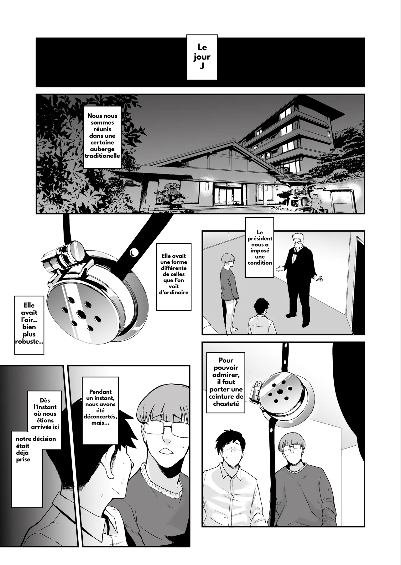 [Sound MILK (Otochichi)] Fella Mask Fujin Kanketsu Hen ~Otto no Mae de Midareru Mask Dorei Zuma-tachi~ [French] 30eme image