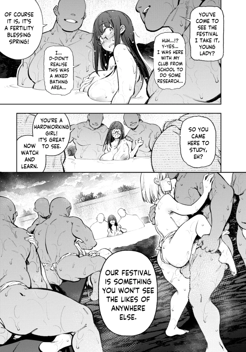 [Yukikagerou (KANZUME)] Himitsu Meikyuu Circle: Kodakara Onsen de no Rankou Tanetsuke Taiken Houkoku | The Mystery Unravelers' Club: Breeding Orgy Field Report from the Fertility Hot Springs [English] [skibidibenki] [Digital] [Incomplete] numero di immagine  10
