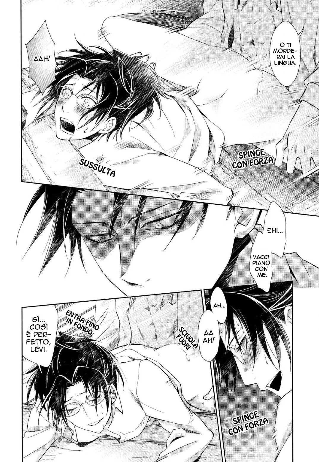 (SPARK8) [RIX (Mamiya)] Aitsu no Rittai Kidou | La Sua Attrezzatura 3D (Shingeki no Kyojin) [Italian] imagen número 16