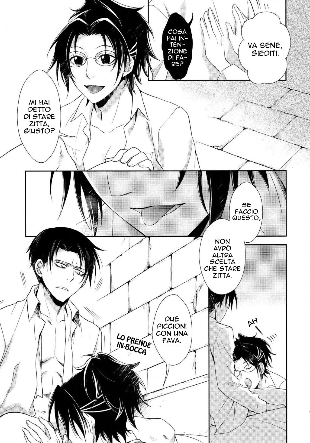 (SPARK8) [RIX (Mamiya)] Aitsu no Rittai Kidou | La Sua Attrezzatura 3D (Shingeki no Kyojin) [Italian] imagen número 19