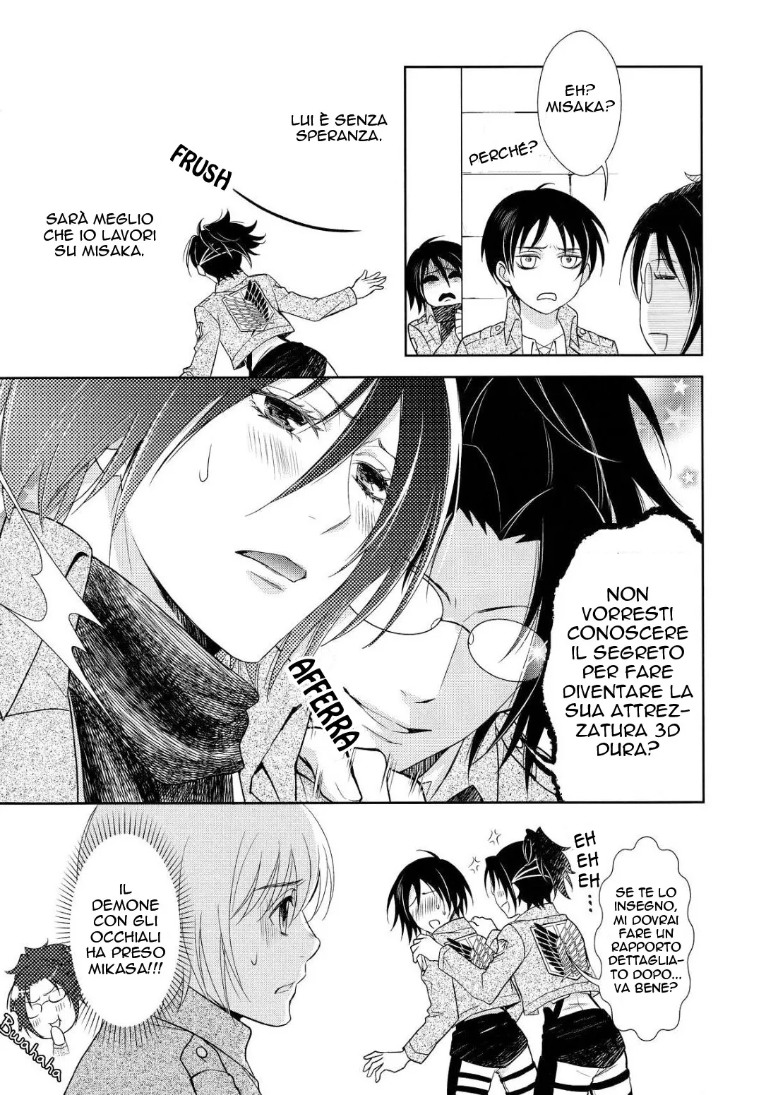 (SPARK8) [RIX (Mamiya)] Aitsu no Rittai Kidou | La Sua Attrezzatura 3D (Shingeki no Kyojin) [Italian] imagen número 33