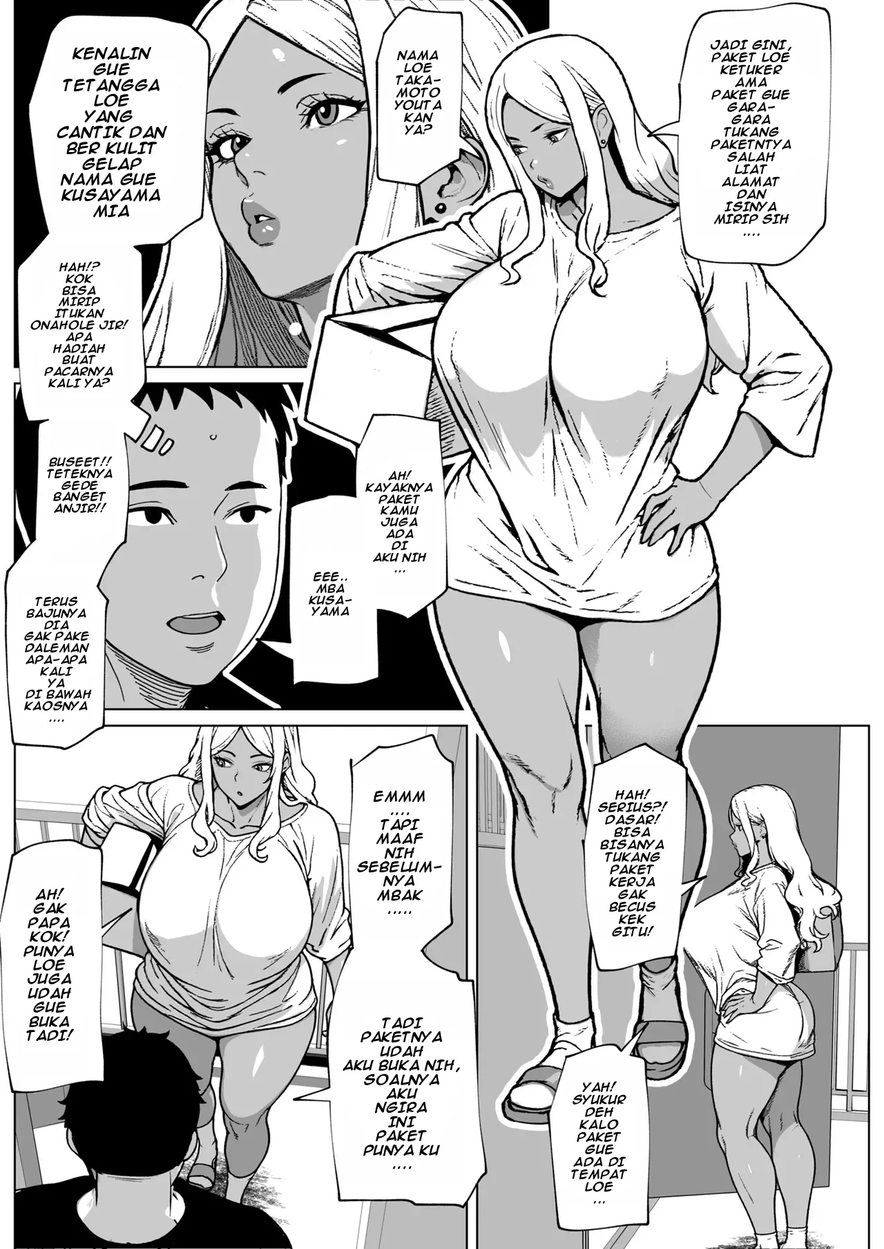 [bekobeko] Otonari-san wa Futanari Kuro Gal - Tetangga ku Ternyata Futanari Seksi Berkulit Hitam! [Indonesia] 画像番号 3