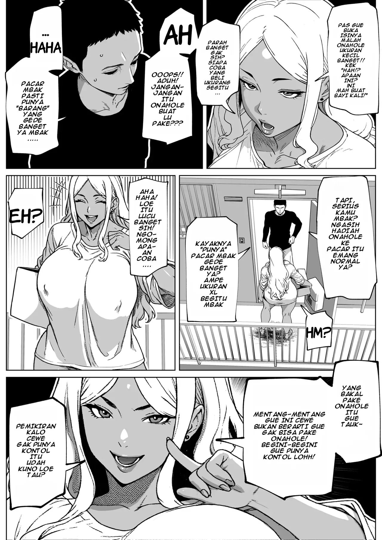 [bekobeko] Otonari-san wa Futanari Kuro Gal - Tetangga ku Ternyata Futanari Seksi Berkulit Hitam! [Indonesia] 画像番号 4