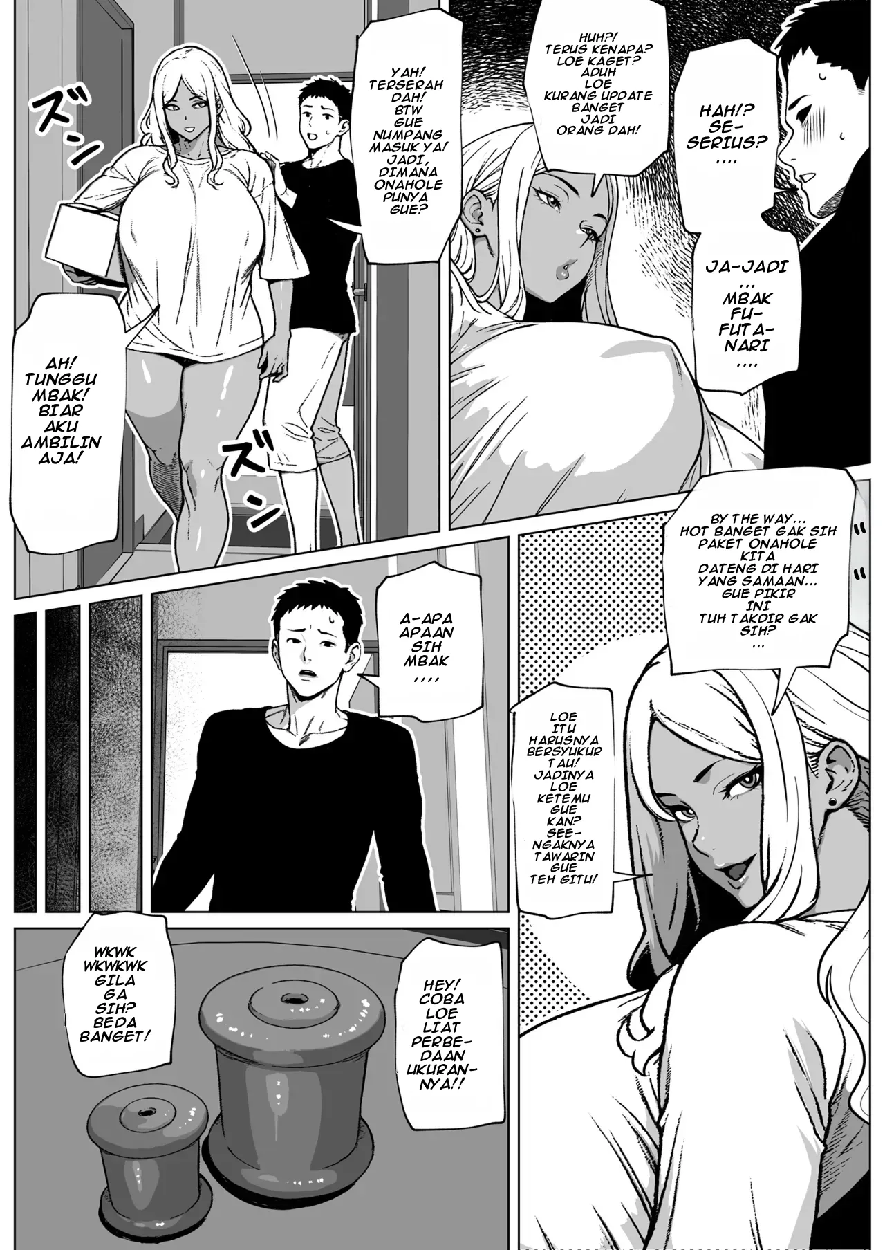 [bekobeko] Otonari-san wa Futanari Kuro Gal - Tetangga ku Ternyata Futanari Seksi Berkulit Hitam! [Indonesia] 画像番号 5