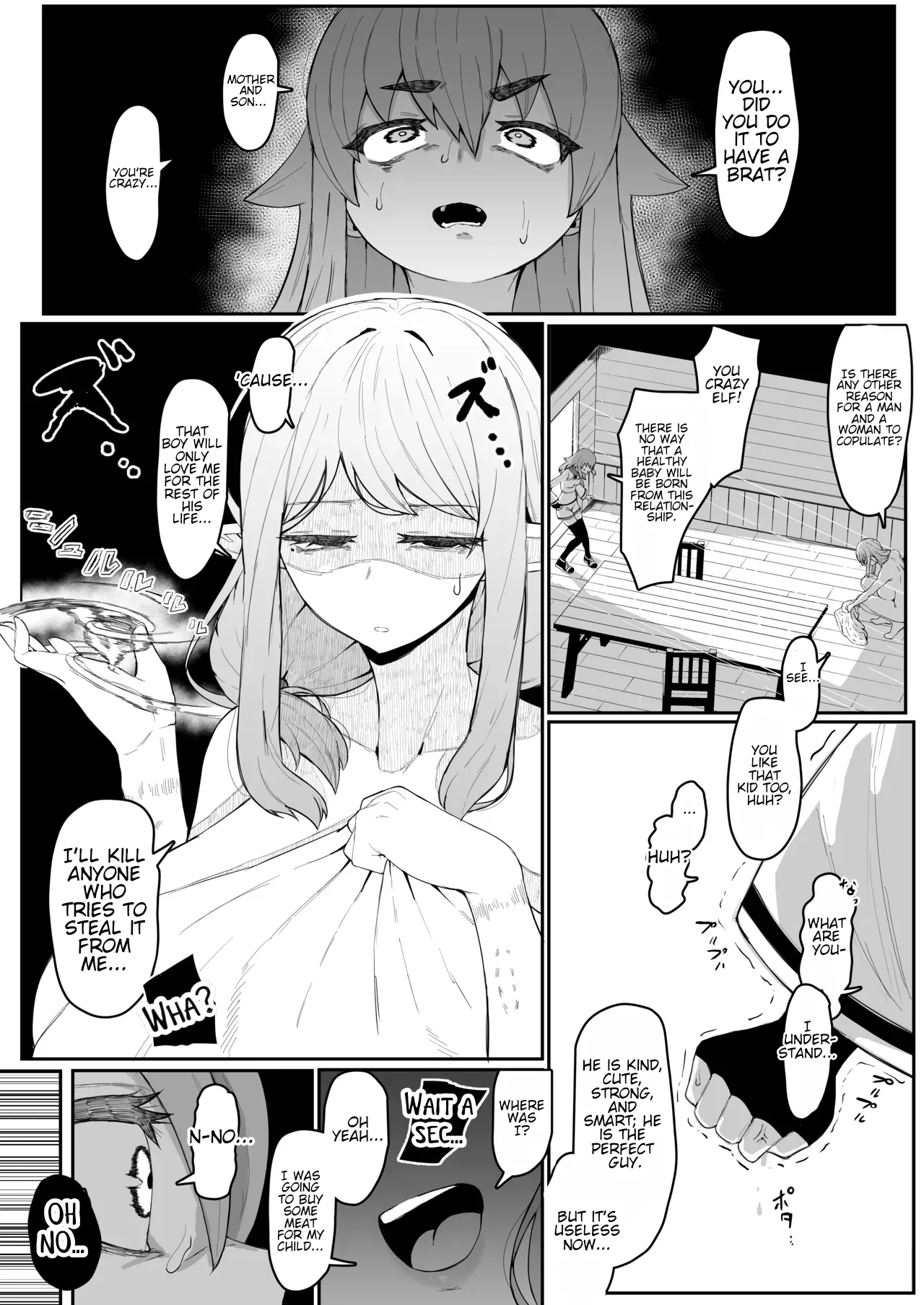 [Muru no Honbako] Impregnating my elf mother. [English] [Waterkujo] Bildnummer 99