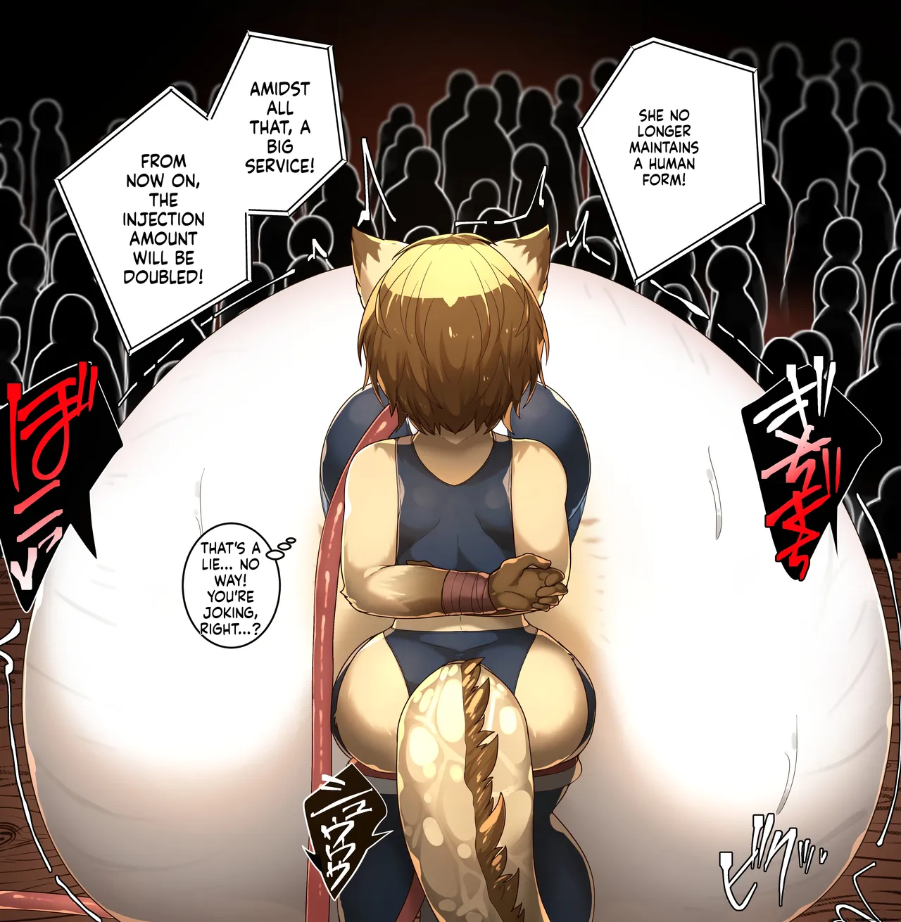 [Tach8] At the Bloated Belly Auction, the female beast girl gets inflated until she fills the entire venue 🦊 图片编号 15