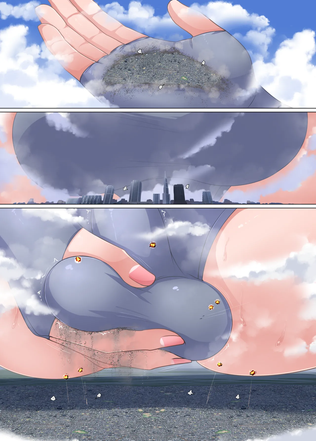 【C106新刊】DL版ギガ超えてテラ！超！巨大娘アラカルト本ENG numero di immagine  20