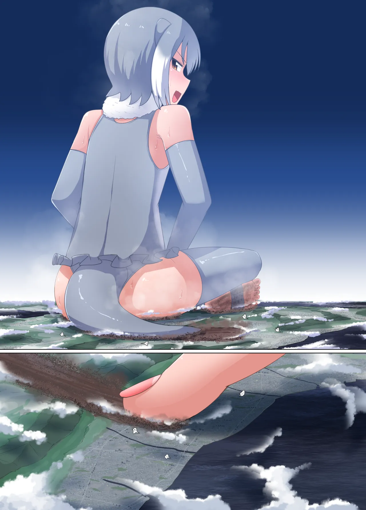 【C106新刊】DL版ギガ超えてテラ！超！巨大娘アラカルト本ENG numero di immagine  25