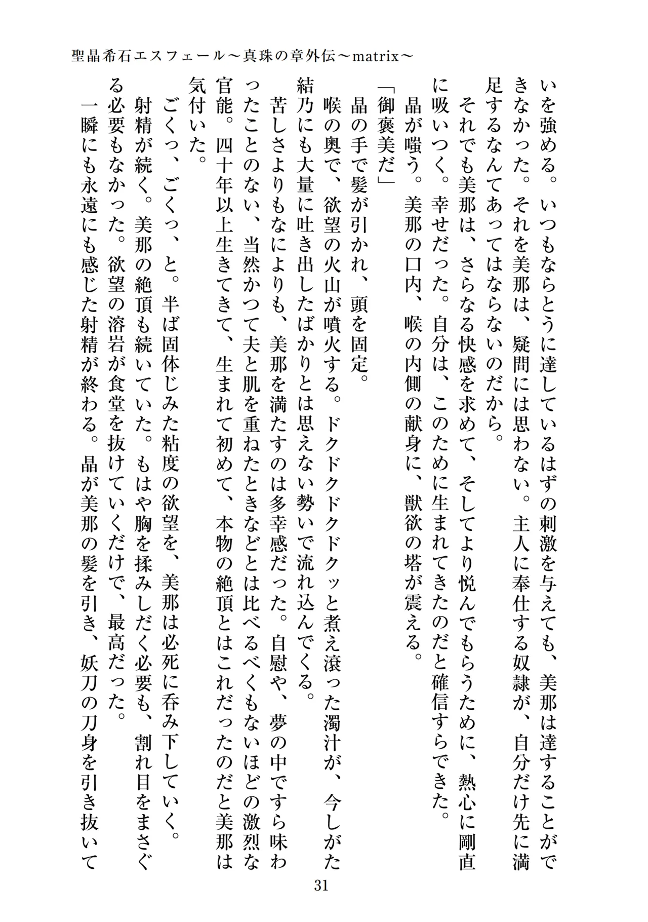 【ADU】聖晶希石エスフェール～真珠の章外伝～matrix～ 画像番号 33