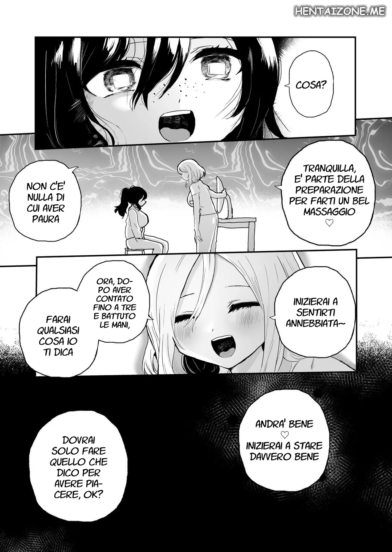 [Echiechi Kenzen Yuden (Girigiri Kenkou)] Saimin Massaji No Iinari Chikubi Mo Kuri Mo Sukikatte Sarechau Jimiko Chan | Massaggio con Ipnosi [Italian] 이미지 번호 5