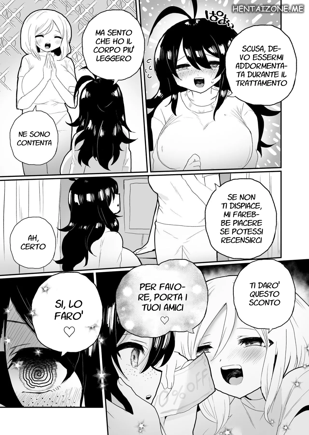[Echiechi Kenzen Yuden (Girigiri Kenkou)] Saimin Massaji No Iinari Chikubi Mo Kuri Mo Sukikatte Sarechau Jimiko Chan | Massaggio con Ipnosi [Italian] 이미지 번호 35