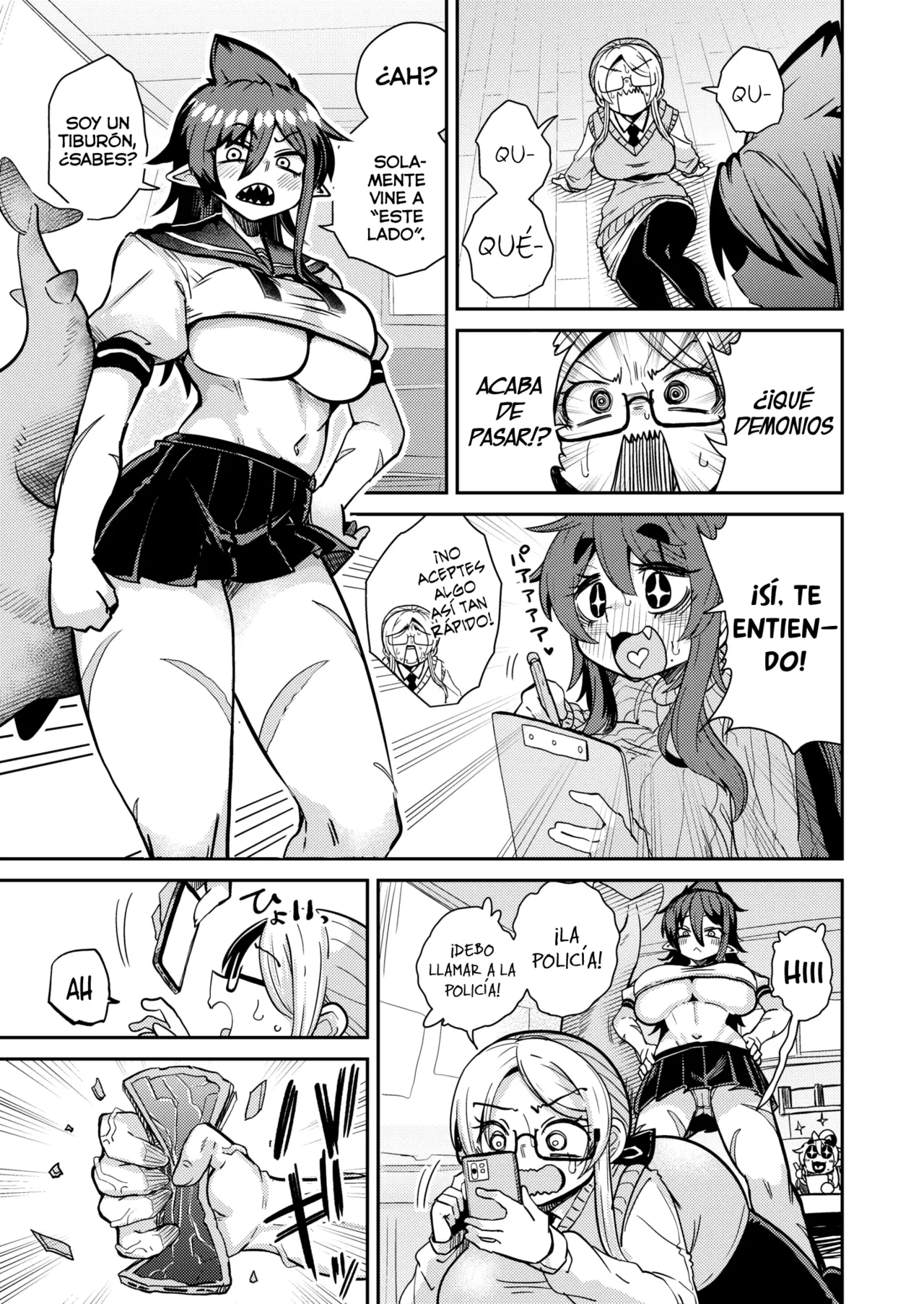 [Suzunomoku] Yuumagu ~Mikakunin Seibutsu Shoujo-tachi~ - Unidentified Mysterious Animal Girl Ch. 2 | Placer de otra dimensión. Cap-02 (Comic Kaien VOL. 30) [Spanish] [Lolbooru Scan] [Digital] 5eme image