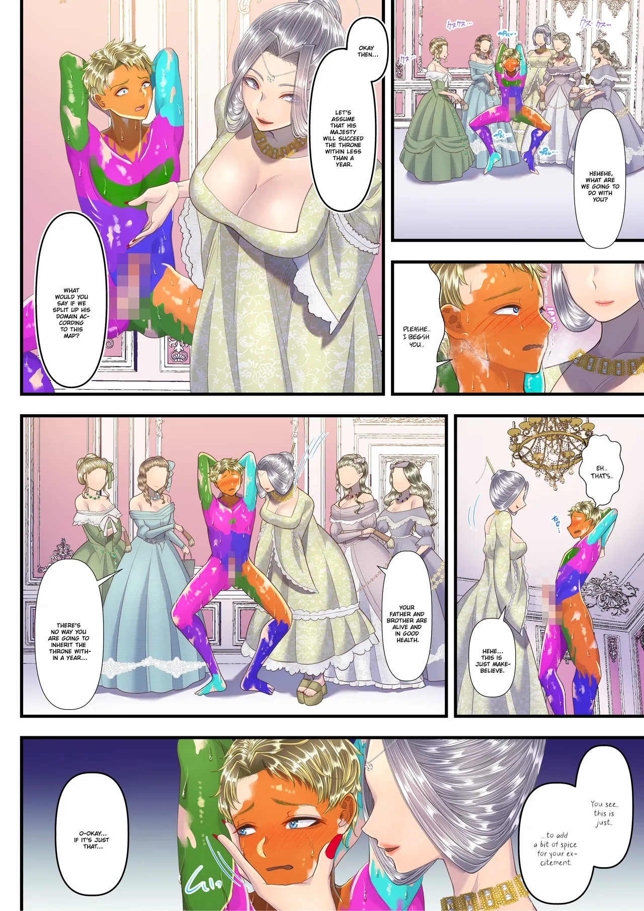 [Aoyama Denchi] I Became a Masochist and Sold Out My Country at the Hands of this High-class Prostitute ~Dividing My Territory Edition~ [English] {Quarantine Scans Rearranged} Bildnummer 31