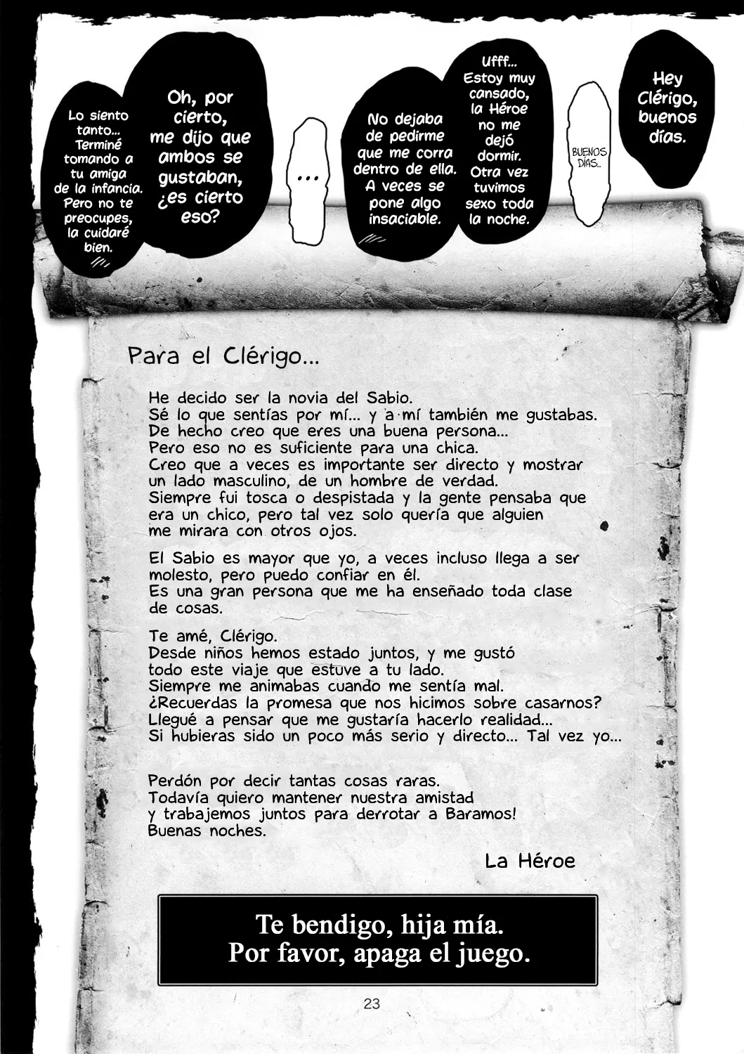 (C82) [8graphica (Yoshitama Ichirou, Nanakichi.)] Metabolism DQ-U Hatsuiku Ryoukou na Onna Yuusha wo Netocchau Ohanashi. (Dragon Quest III) [Spanish] {Lanerte} 图片编号 22