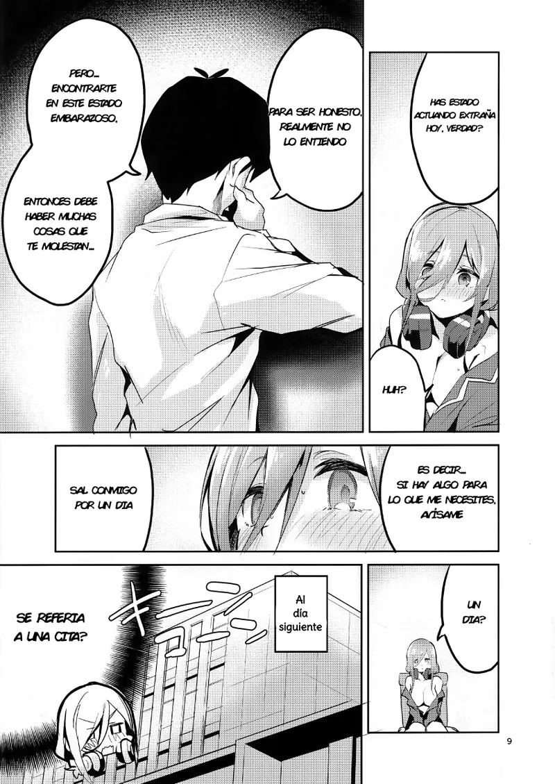 (C96) [Circle-FIORE (Ekakibit)] Miku no Baai｜La Situación de Miku (Gotoubun no Hanayome) [Spanish] [OtaGal Scanlation] Bildnummer 8