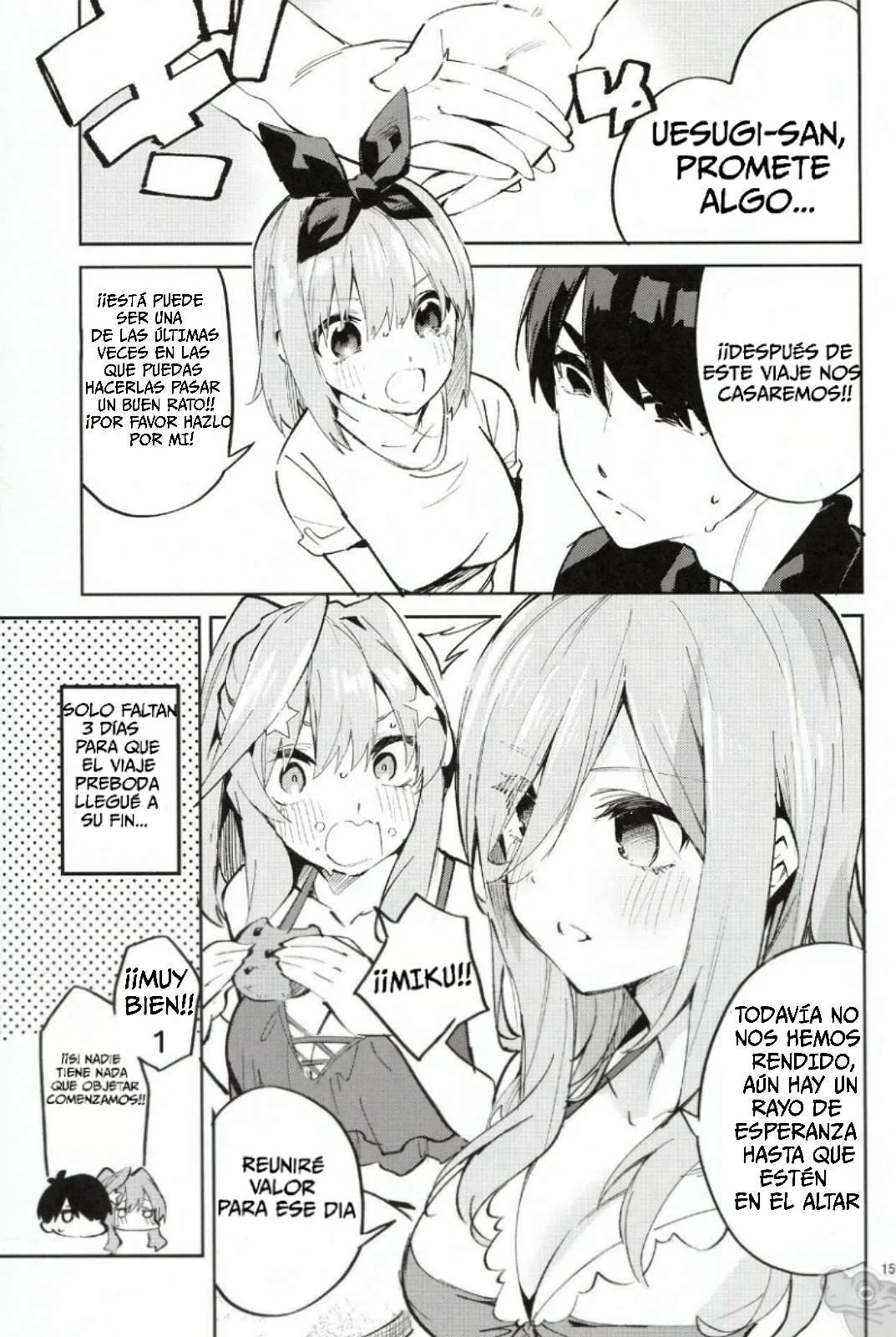 (C100) [Circle-FIORE (Ekakibit)] 5／5 no Baai +1｜5 de 5 Situaciones y 1 más (Gotoubun no Hanayome) [Spanish] [The pond] imagen número 7