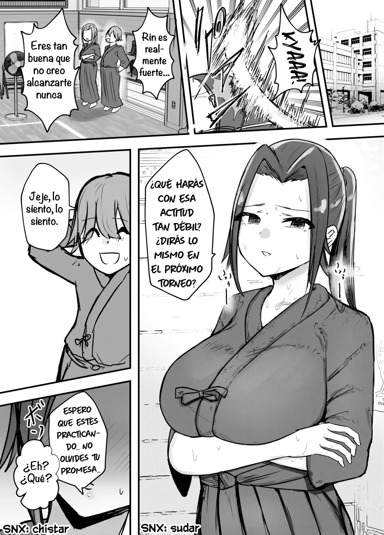 [Baketsu Purin] Kendou-bu Shushou no Watashi ga Netorase de Ochiru Wake ga Nai!!｜¡¡Imposible, Yo, La Capitana del Club de Kendo Nunca Caería en las Manos de un Netorareador!! [Spanish] [La Legión Fantasma] imagen número 4