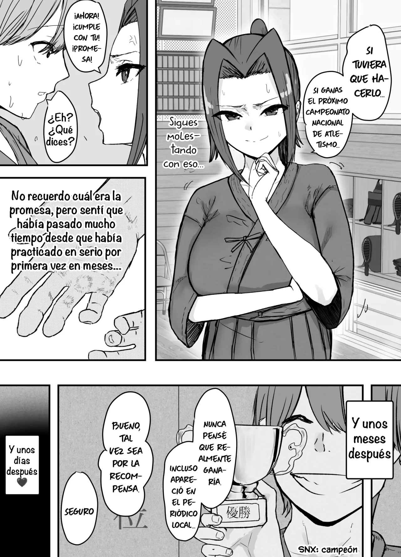 [Baketsu Purin] Kendou-bu Shushou no Watashi ga Netorase de Ochiru Wake ga Nai!!｜¡¡Imposible, Yo, La Capitana del Club de Kendo Nunca Caería en las Manos de un Netorareador!! [Spanish] [La Legión Fantasma] imagen número 9