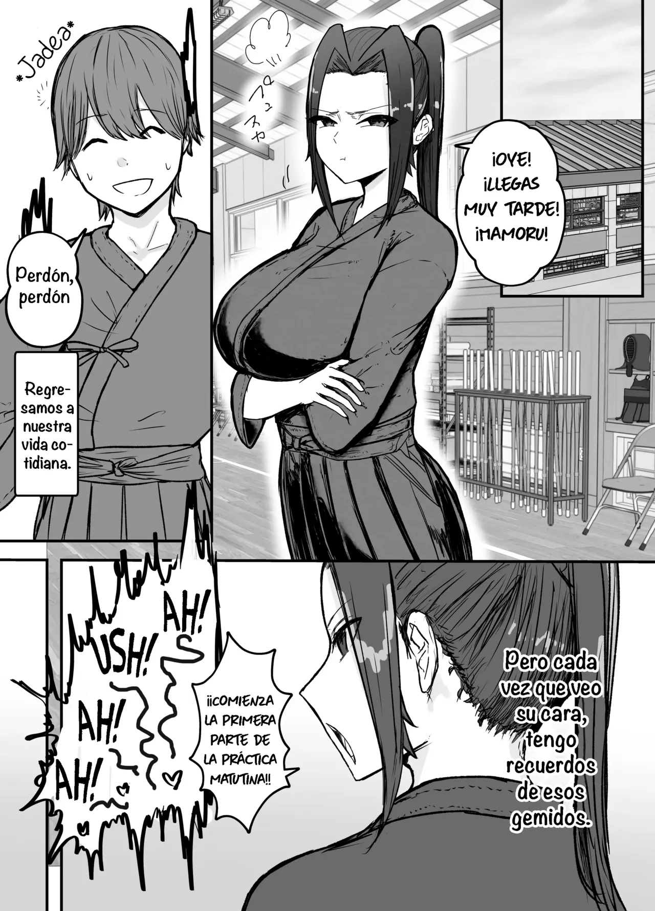 [Baketsu Purin] Kendou-bu Shushou no Watashi ga Netorase de Ochiru Wake ga Nai!!｜¡¡Imposible, Yo, La Capitana del Club de Kendo Nunca Caería en las Manos de un Netorareador!! [Spanish] [La Legión Fantasma] imagen número 25