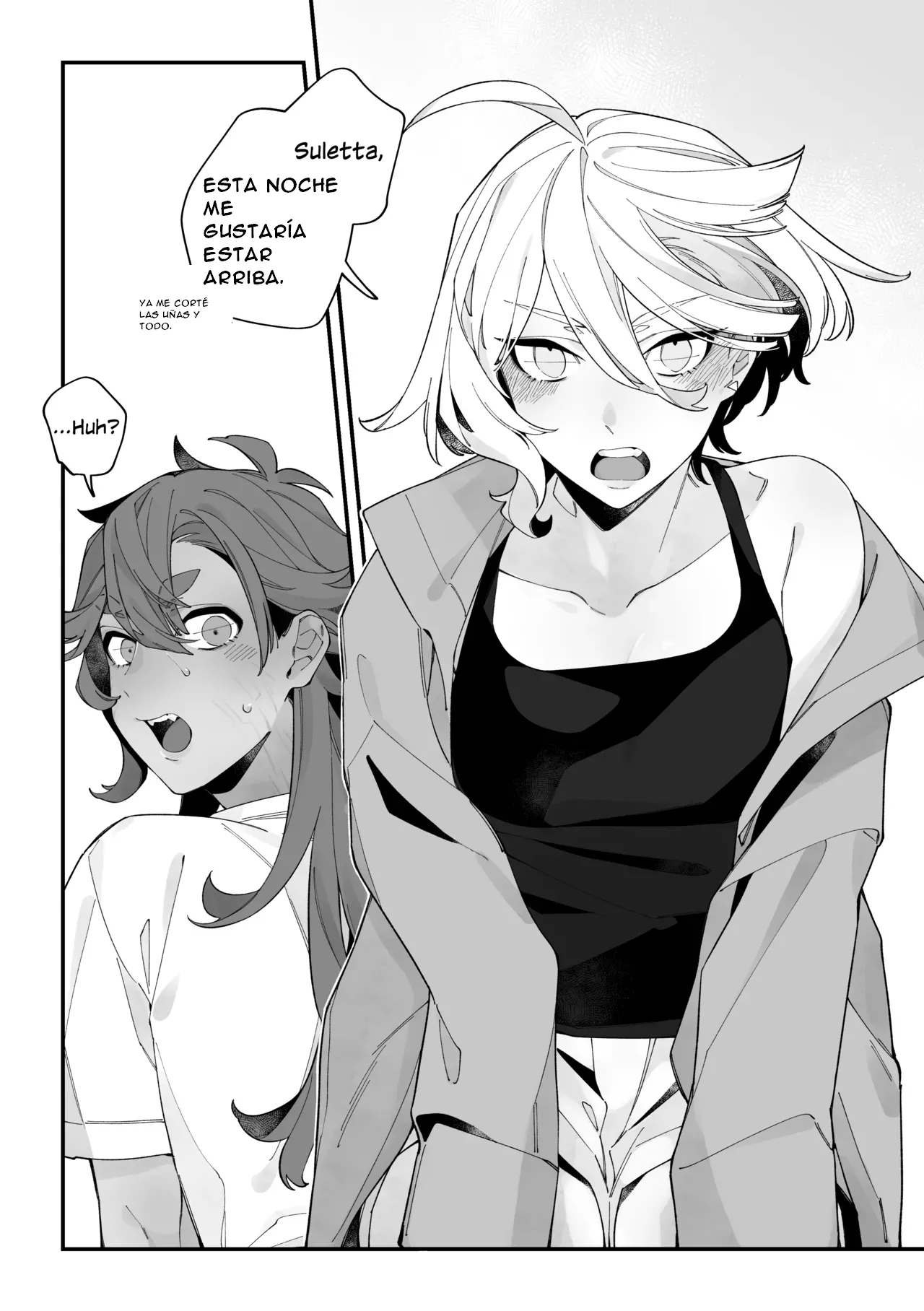 [Harusame Odoroki Shiten (Ushirogami)] Top Swap! (Mobile Suit Gundam: The Witch from Mercury) [Spanish] [Digital](CristoferDeLosAndes) Bildnummer 4