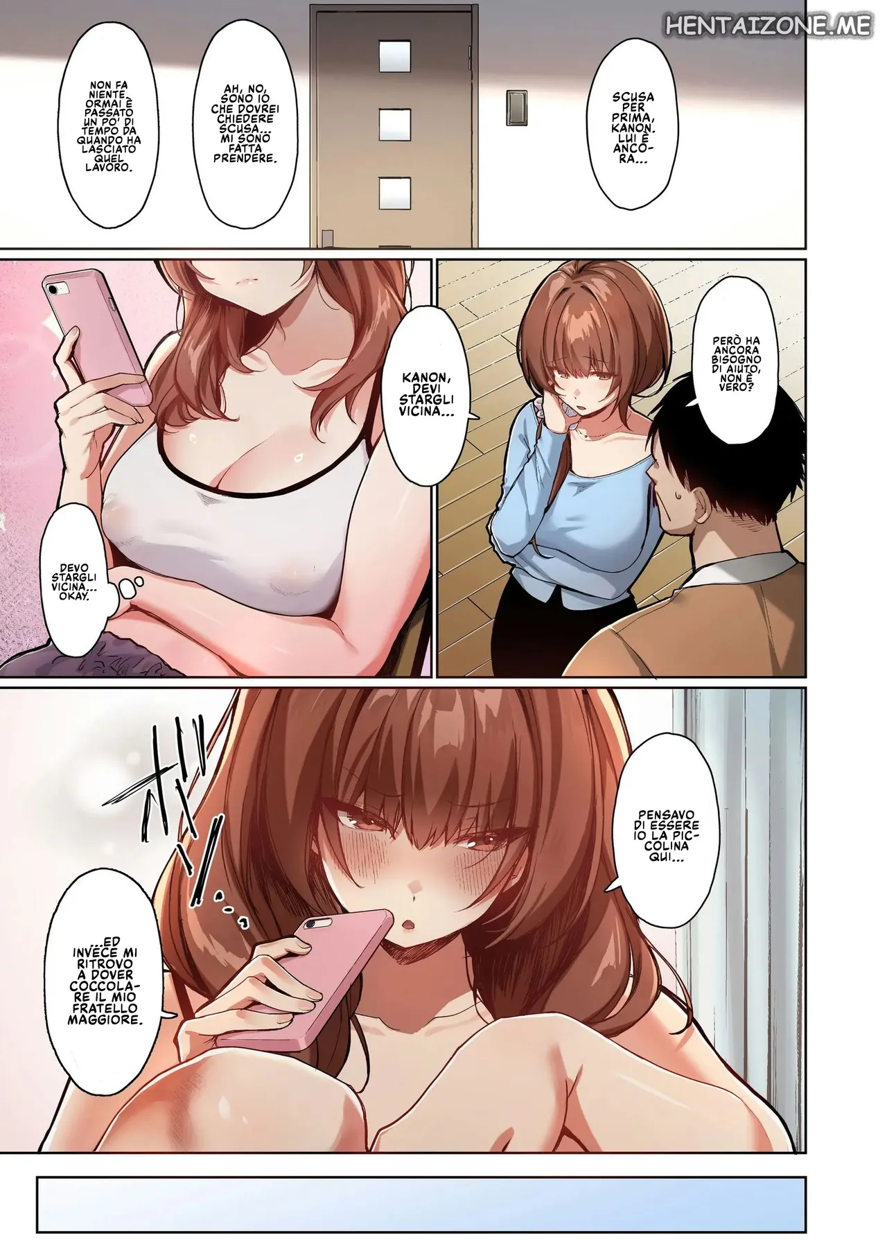 [Kawasaki] Kyorikan ga Bagutteru Gimai ga Isshou Icharabu Shitekuru | Io so come tirare su il mio fratellone [Italian] imagen número 5