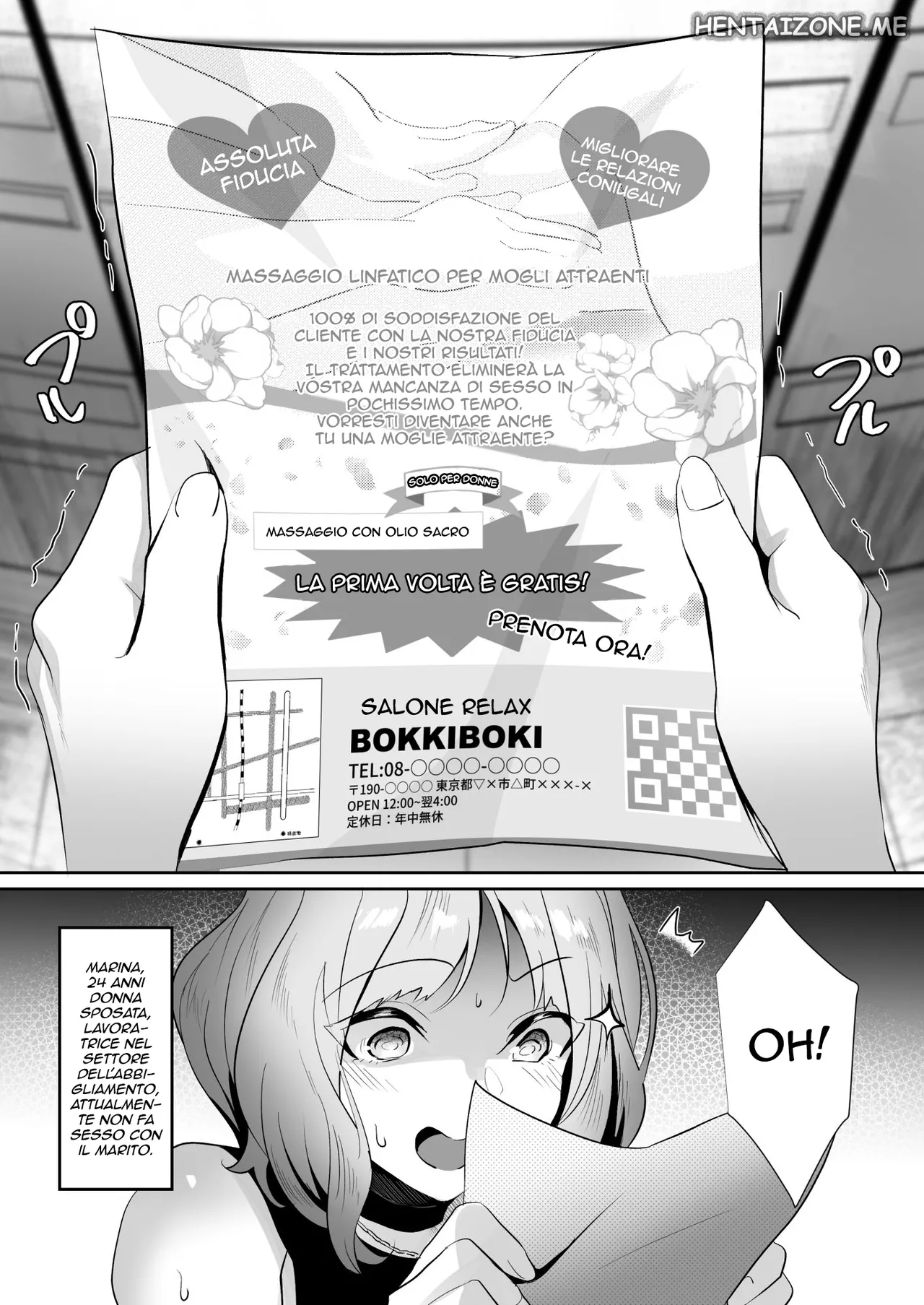 [HOT CALPIS] Hitozuma ga Seikan Massage ni Ochita Hi | Massaggio salva matrimoni [Italian] [Hentai Zone] numero di immagine  2