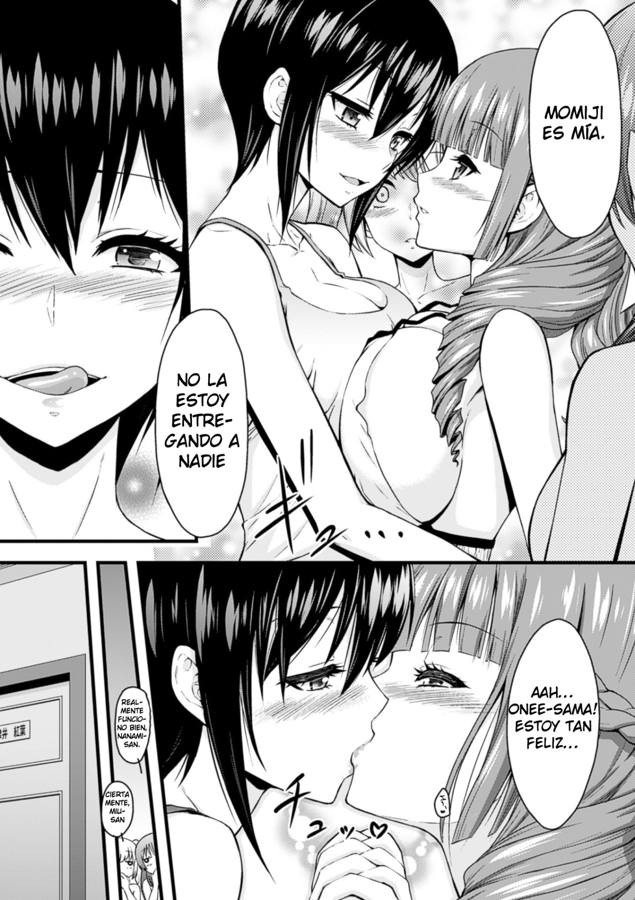 [Yamada Gogogo] Eve no Sekai (2D Comic Magazine Yuri Ninshin Vol. 2) [Spanish] [Allen Translations] [Digital] image number 14