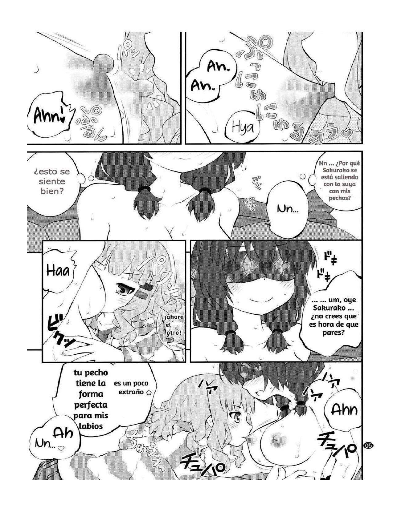 (GirlsLoveFestival 17) [Purimomo (Goyac)] Himegoto Flowers 10 | Secret Flowers 10 (YuruYuri) [Spanish] [Kamisama36] numero di immagine  5