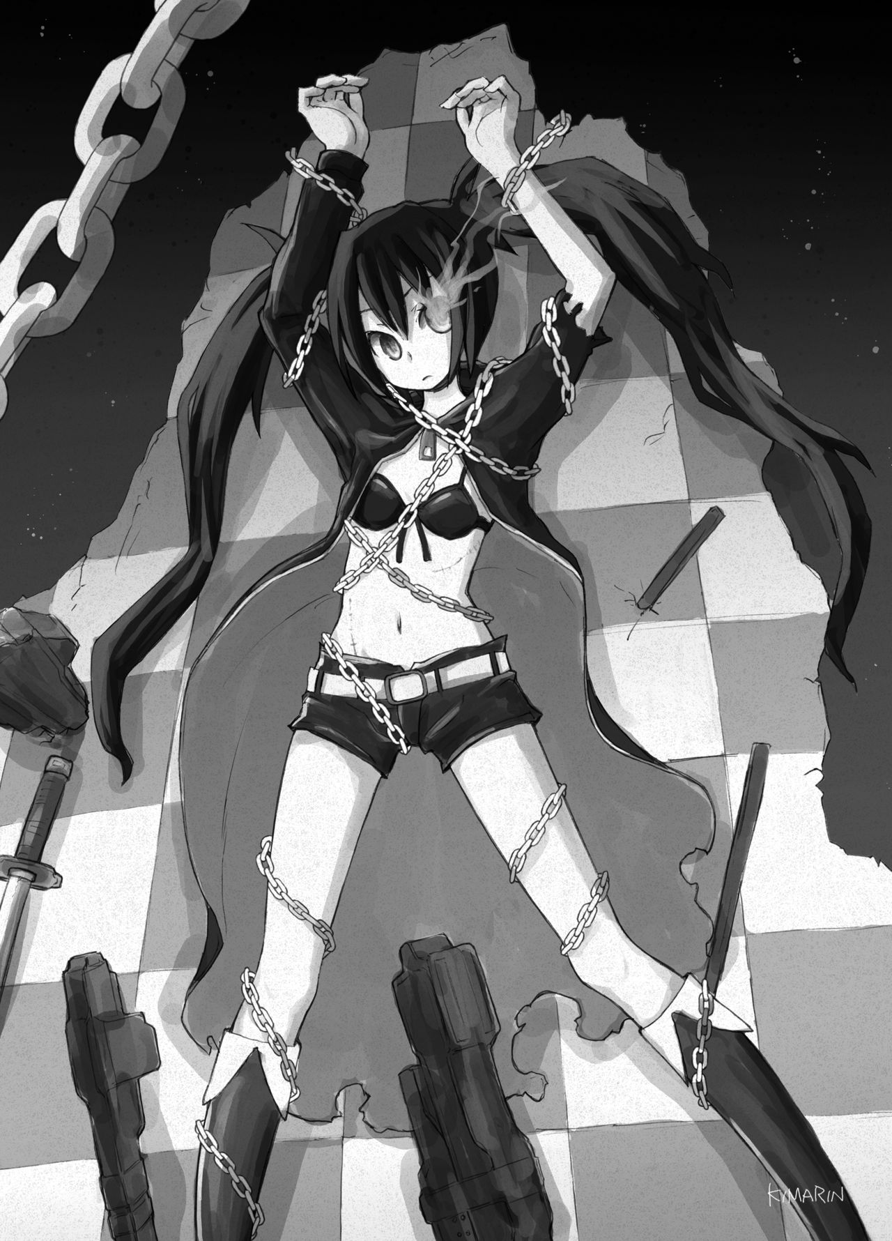 [Shimoyakedou (Ouma Tokiichi)] DEAD★BLACK (BLACK★ROCK SHOOTER) [Digital] numero di immagine  18